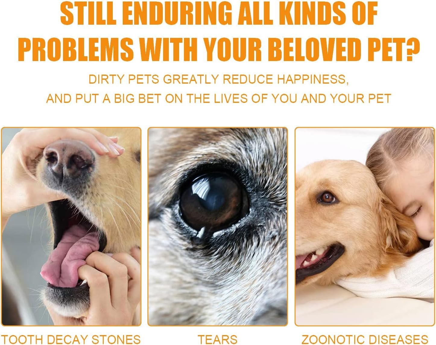 Pet Dental Fingers Wipes, Dog Teeth Cleaning Finger Cots,50 Wipes Oral Wipes Pads for Dogs and Cats - Optimize Oral Health Reduces Plaque, Freshens Breath - Image 5