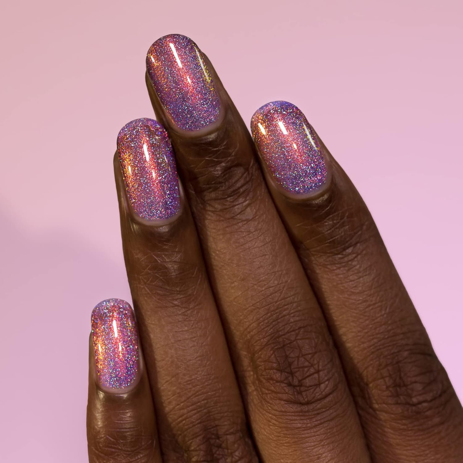 ILNP Fairy Dust - Magical Violet Holographic Jelly Nail Polish - Image 5