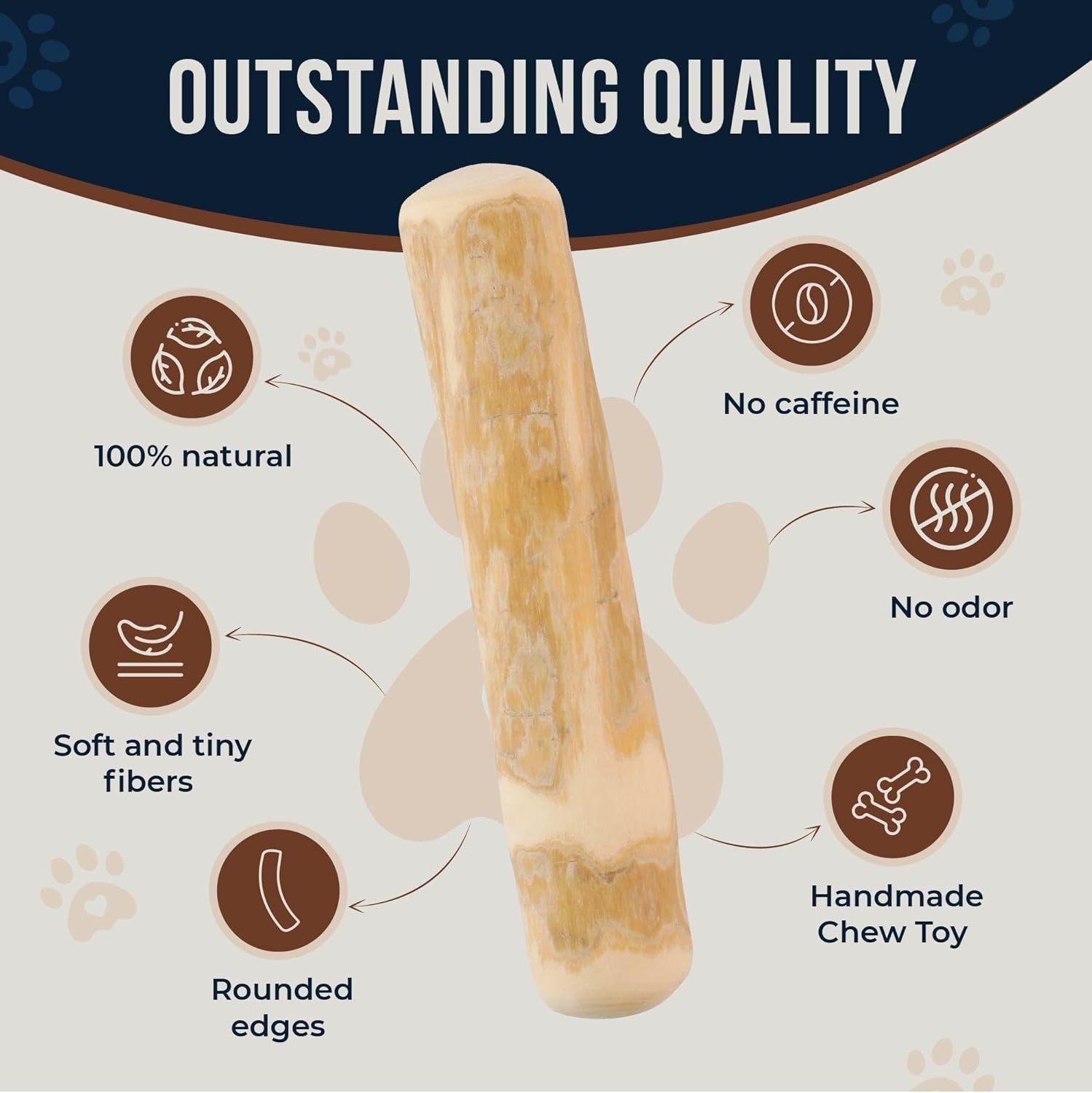 Coffee Wood Bones for Dogs - 100% Natural Toys - Dog Wood chew Stick for Extra Large Chewer Over 99 lbs - 2 Pack - Teeth Cleaning, Stress Relief - Organic Toy - Image 5