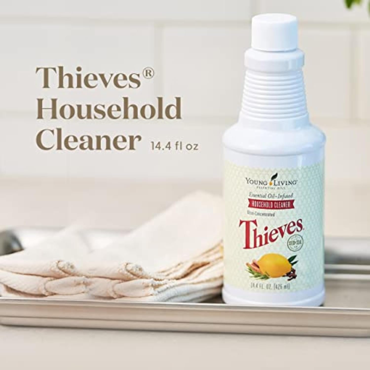 Thieves Household Cleaner 14.4 oz | Plant-Based All-Purpose Cleaner with Essential Oils | Safe for Floors, Mirrors, Carpets & Pet Areas - Image 3