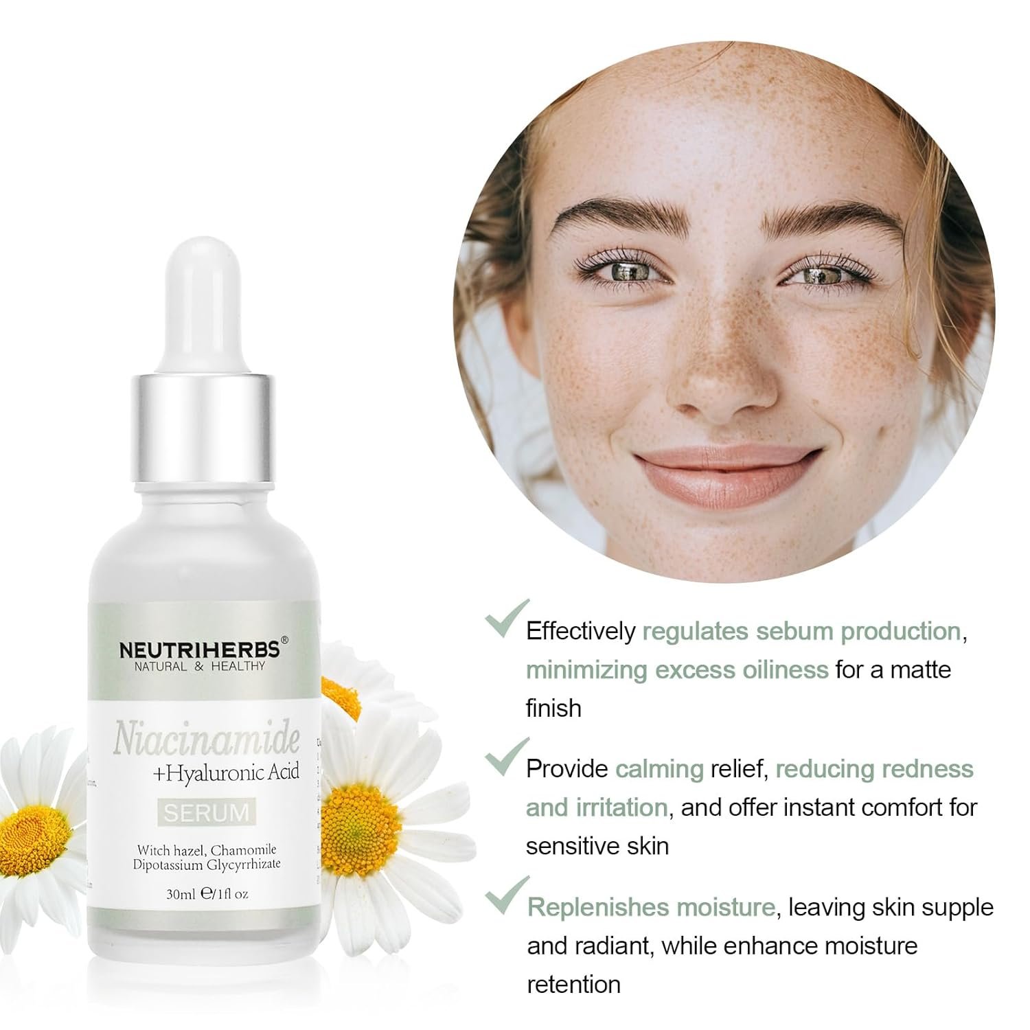 Neutriherbs 4% Niacinamide Serum for Face the Ordinary + HA,Effectively Work to Control Excess Facial Oil, Minimize the Pores and Prevent Breakouts, Best Niacinamide Serum For Oily Skin - Image 11