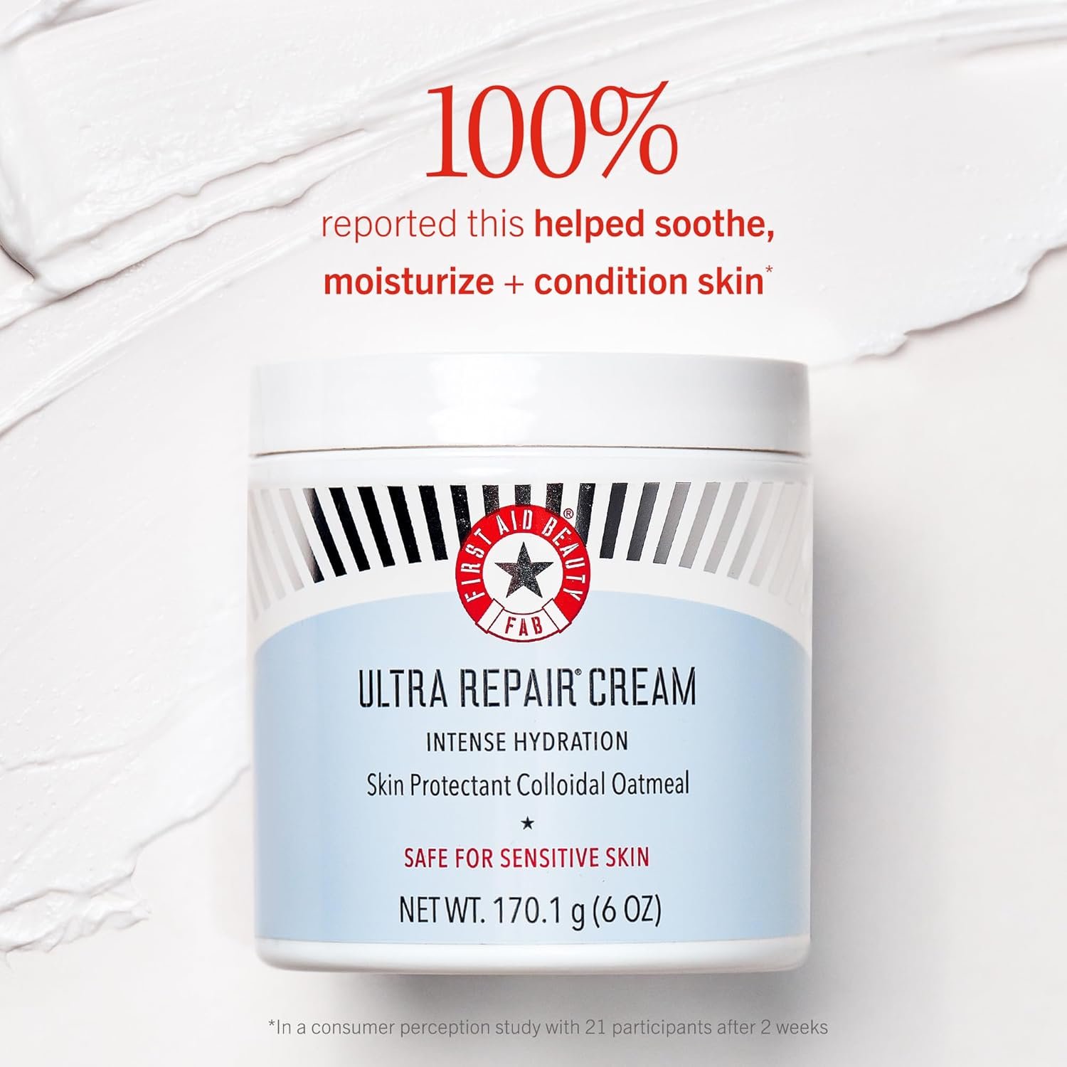 First Aid Beauty - Ultra Repair Cream, Intense Hydration Whipped Colloidal Oatmeal, Clinically Proven to Strengthen Skin Barrier in 7 Days & Helps Relieve Eczema, Luxury Moisturizer, 6 oz + Bonus, 2ct - Image 10