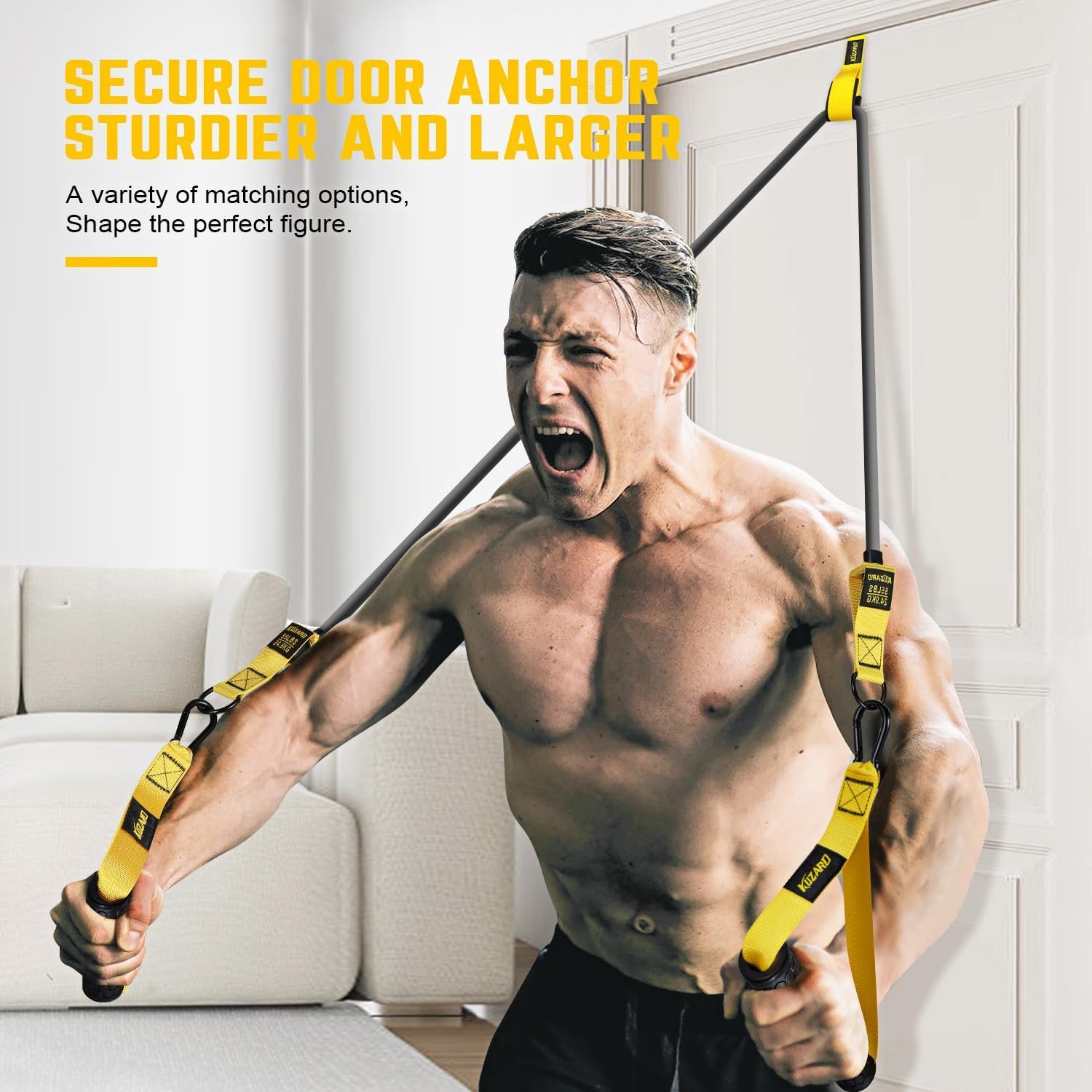 Resistance Bands for Working Out, 300lbs 360lbs Heavy Exercise Bands with Handles, Workout Bands for Men, Weight Bands Set for Muscle Training, Strength, Slim, Yoga, Home Gym Equipment - Image 5