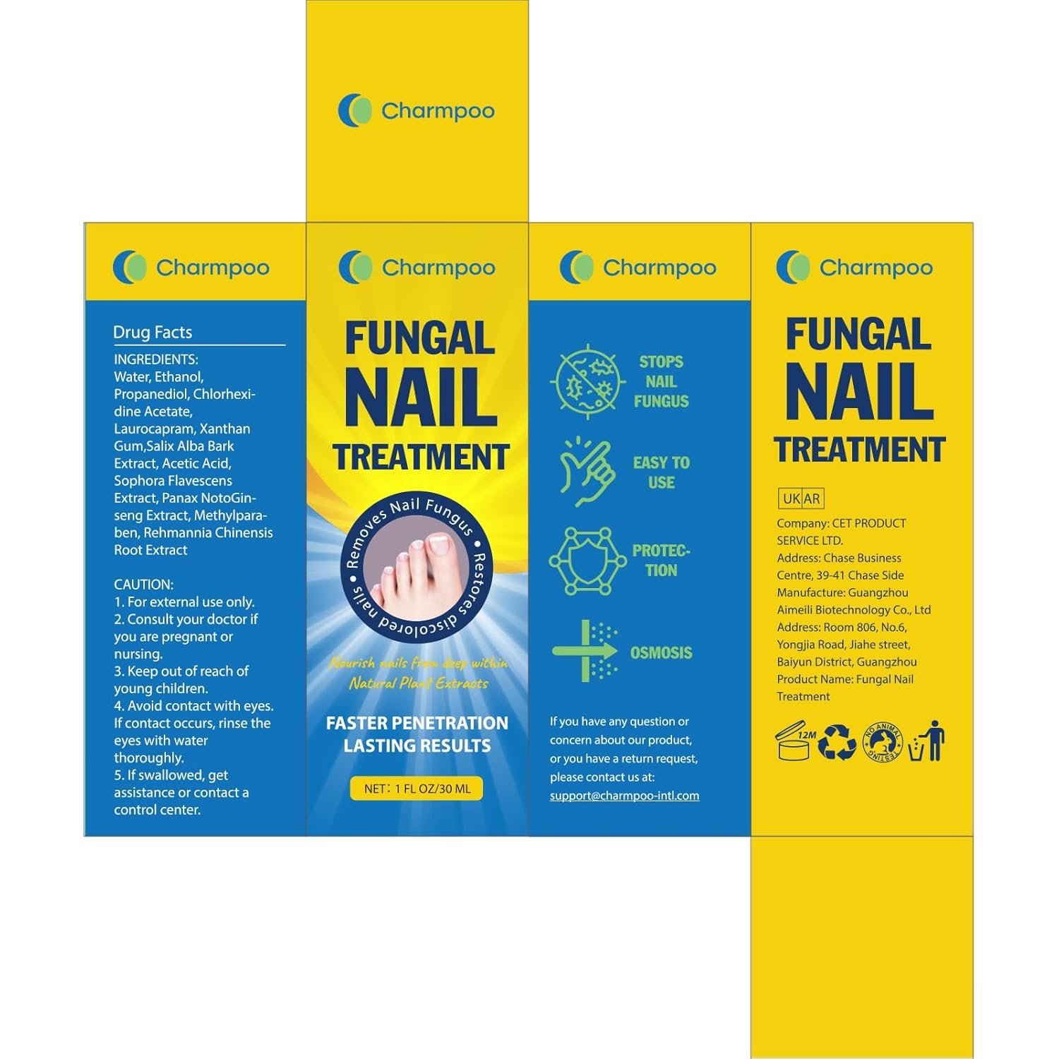 Charmpoo Fungus Nail Treatment for Toenail: Toenail Fungus Treatment Extra Strength - Toe Nail Antifungal Treatment Maximum Strength - Effective Fungal Nail Treatment for Fingernail&Toenail - Image 8