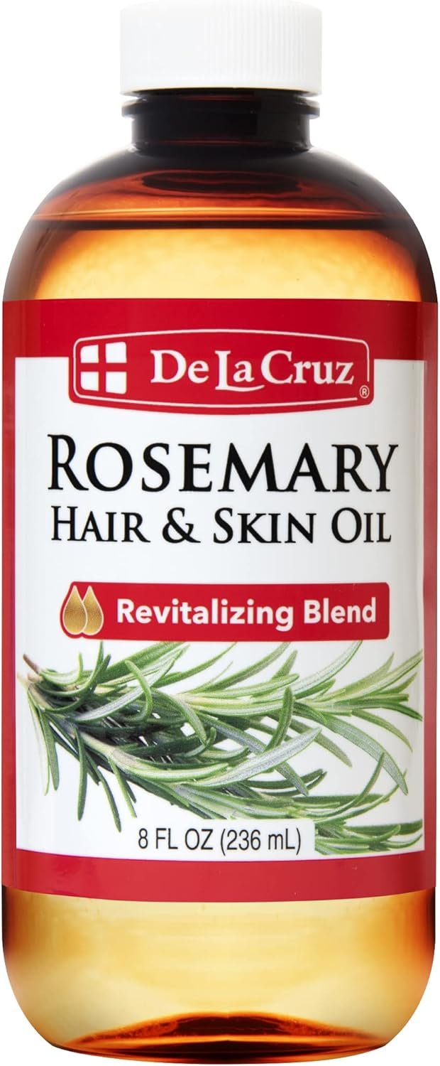 De La Cruz Rosemary Oil Blend Moisturizer with Castor, Avocado and Olive Oil - Topical Use Only 8 FL. OZ. (236 mL) - Image 2