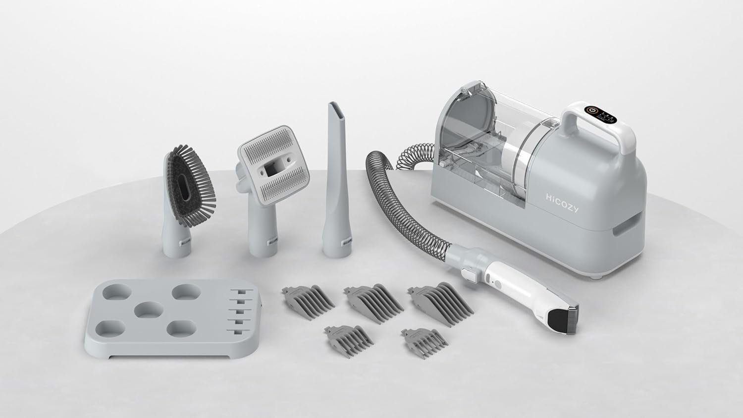 Hicozy S1+ Dog Grooming Vacuum, 12000Pa Minimum 50dB Quiet Dog Vacuum for Shedding Grooming with 2L Dust Cup, 6 Professional Dog Grooming Kit for Dogs Cats, Gray - Image 10