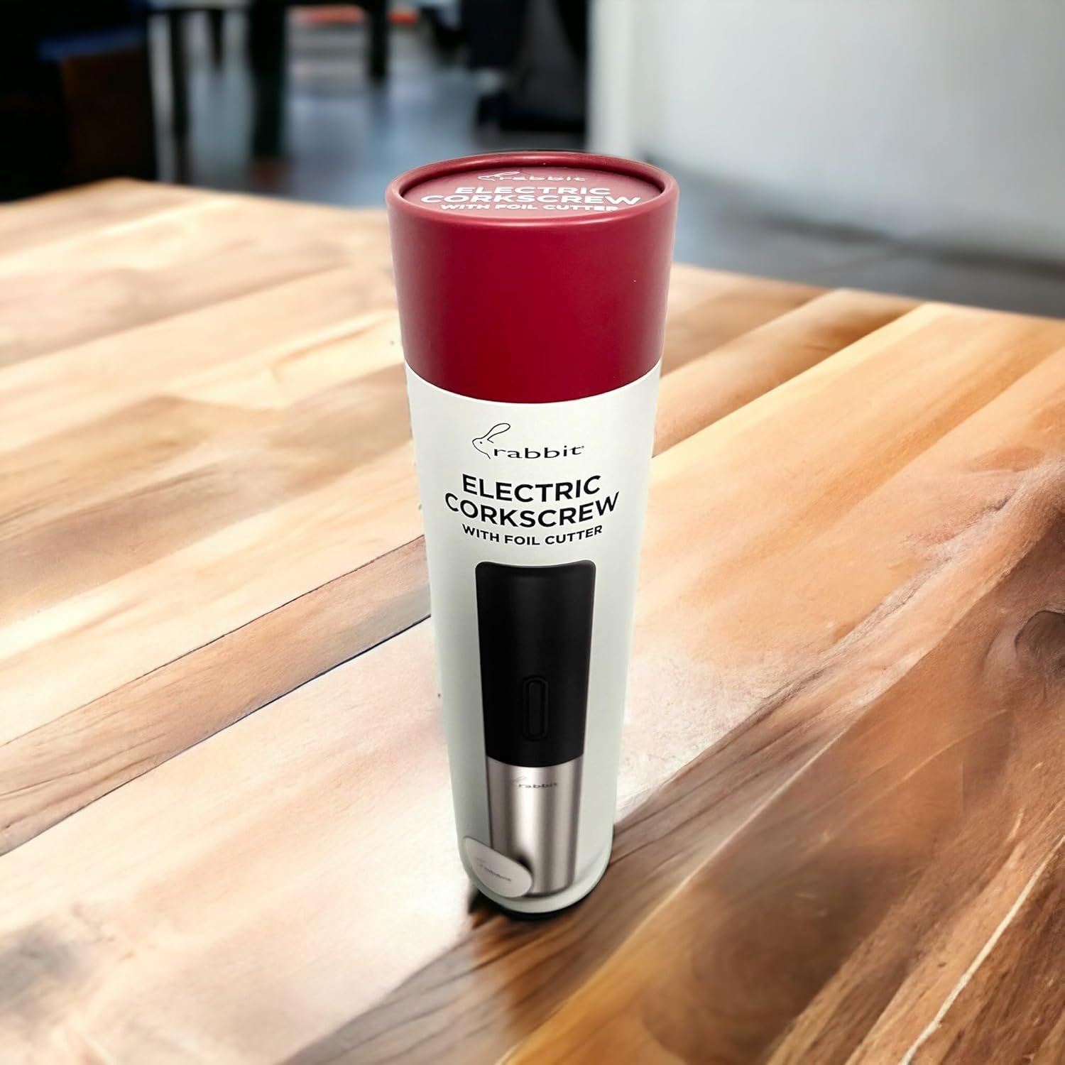 Rabbit Electric Corkscrew with Foil Cutter - Stainless Steel - Image 2