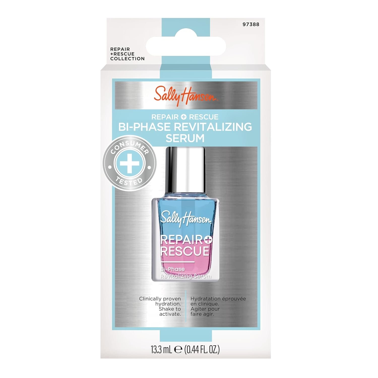 Sally Hansen® Repair + Rescue, Bi-Phase Revitalizing Serum, Hydrates Nails, Moisturizing, Contains Gylcerin - Image 7