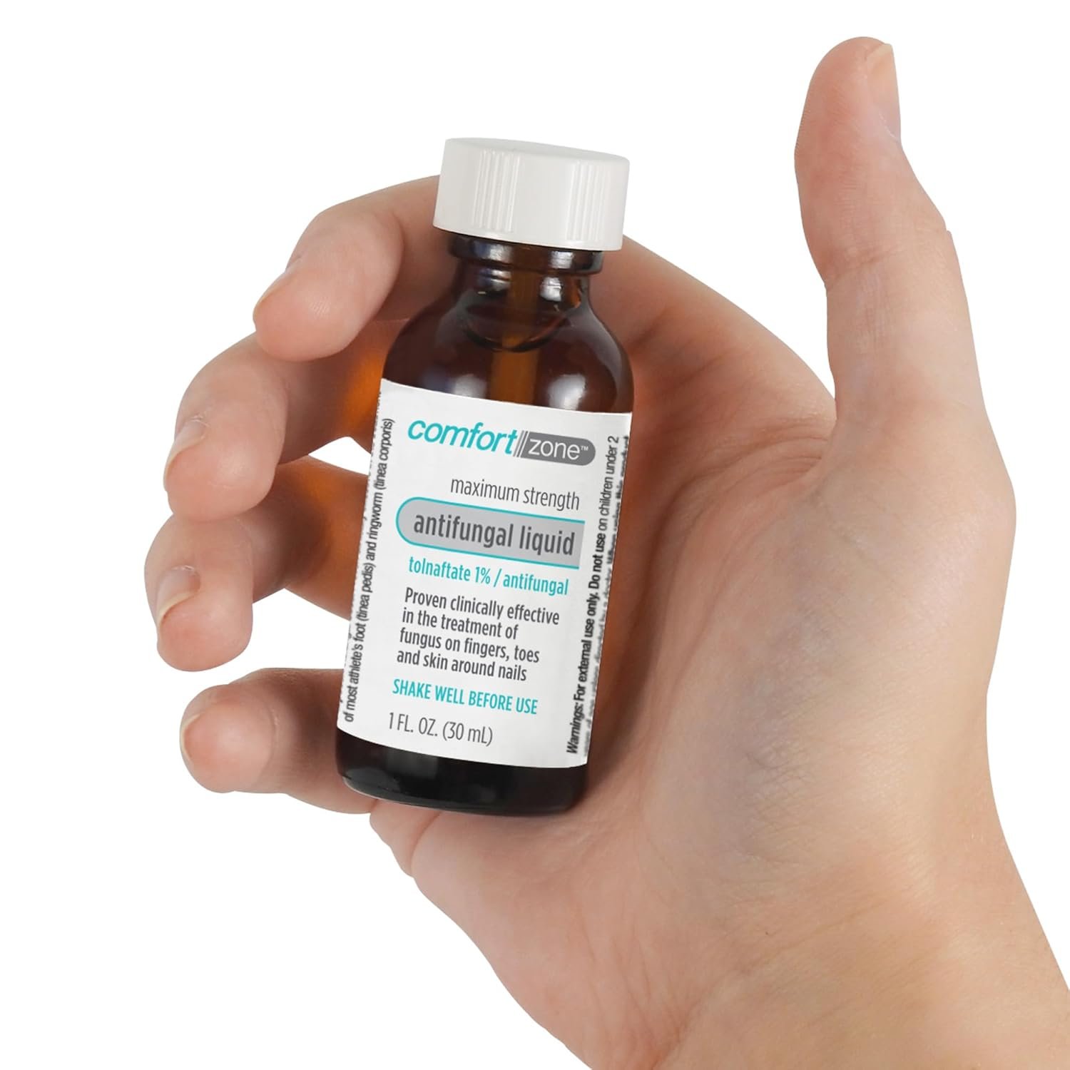 Comfort Zone Max Strength Anti-Fungal Liquid for Toenails, Brush Applicator, Tolnaftate 1%, 1 Fl Oz - Image 7