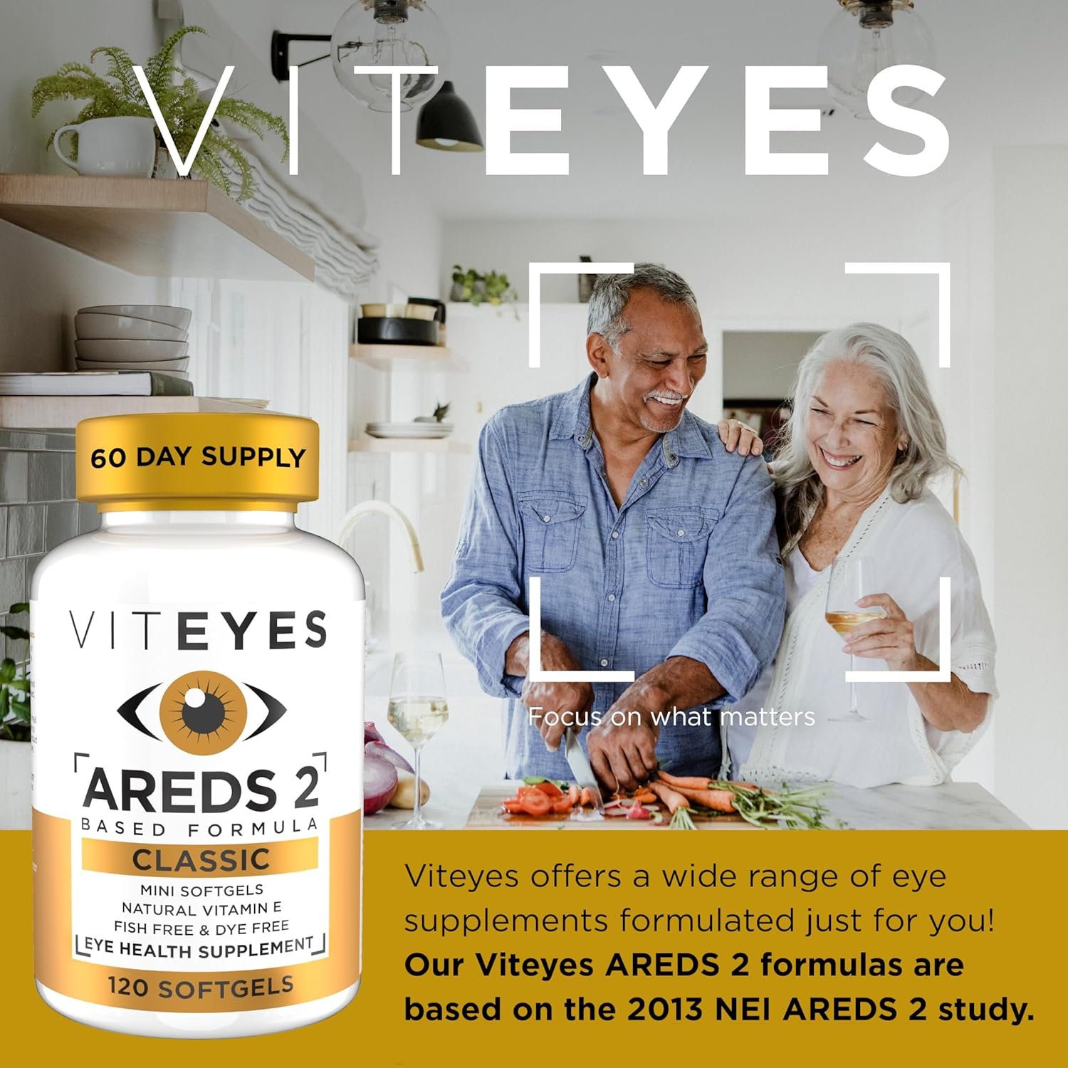 VITEYES® AREDS 2 Softgels, 120 Count - Single Daily Dose Eye Vitamin - Image 3