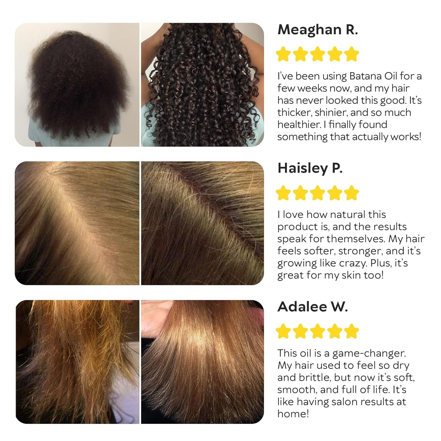 Batana Oil for Hair Growth - 100% Raw & Organic Cold-Pressed Batana Oil - Pure Unrefined Batana Hair Mask for Men & Women - Strengthens Hair, Prevents Loss, Repairs Split Ends - 5.3 Fl Oz - Image 9