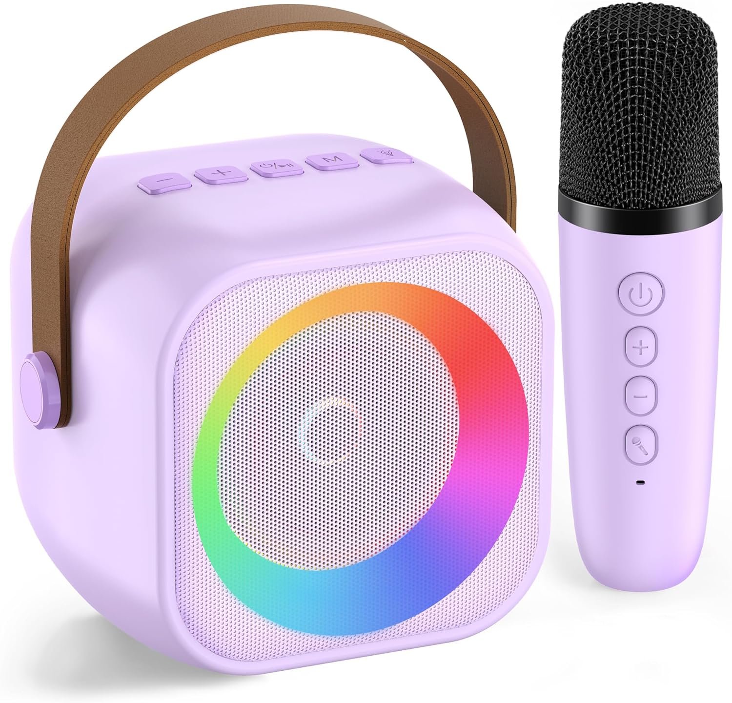 Karaoke Machine for Kids Toys for 4-12+ Year Old, Mini Portable Bluetooth Speaker with 2 Wireless Microphones, Birthday Party for Girls Boys - Image 2