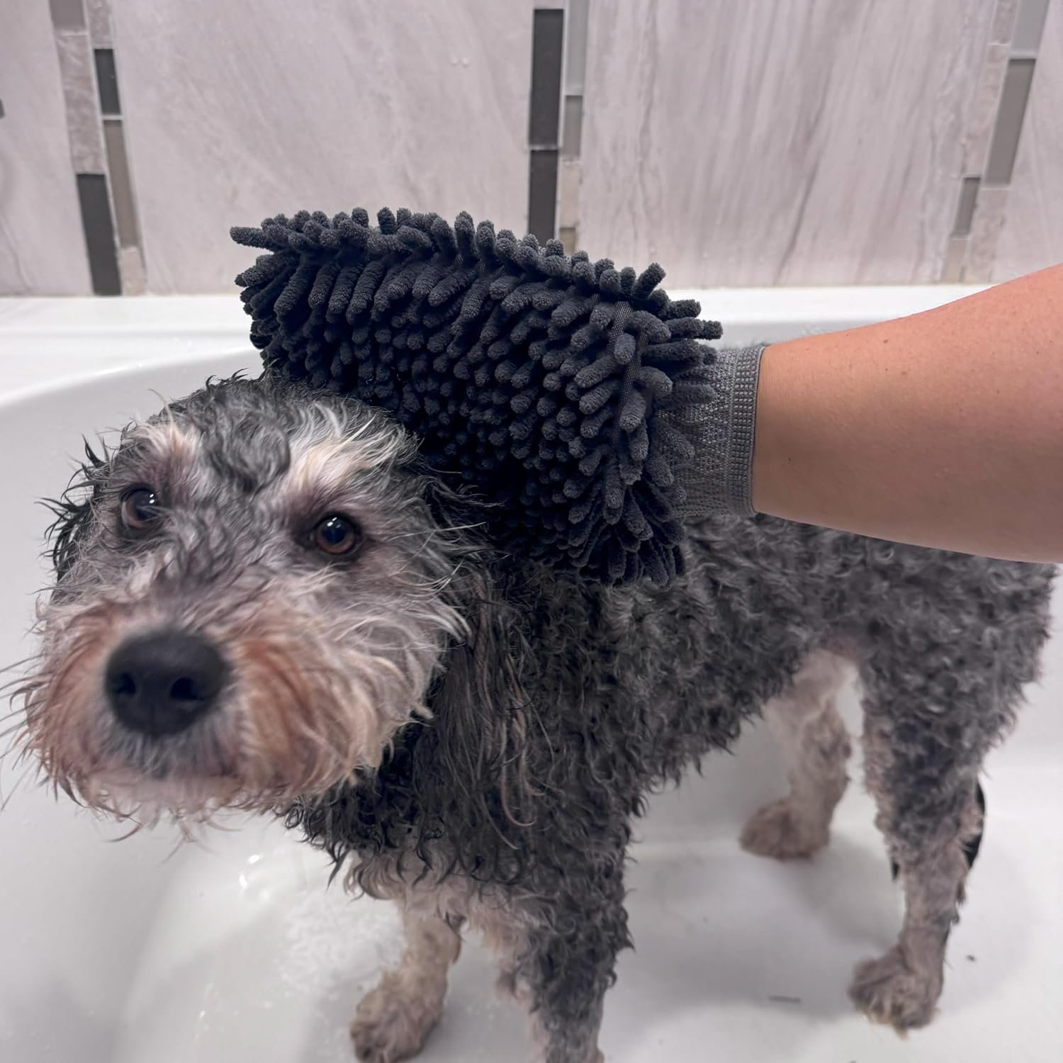 SPOT Clean Paws - Chenille Microfiber Dog Towel Mit - 9.5X7 Inches/Attractive, Durable, Super Absorbent, Washable. by Ethical Pets - Image 5