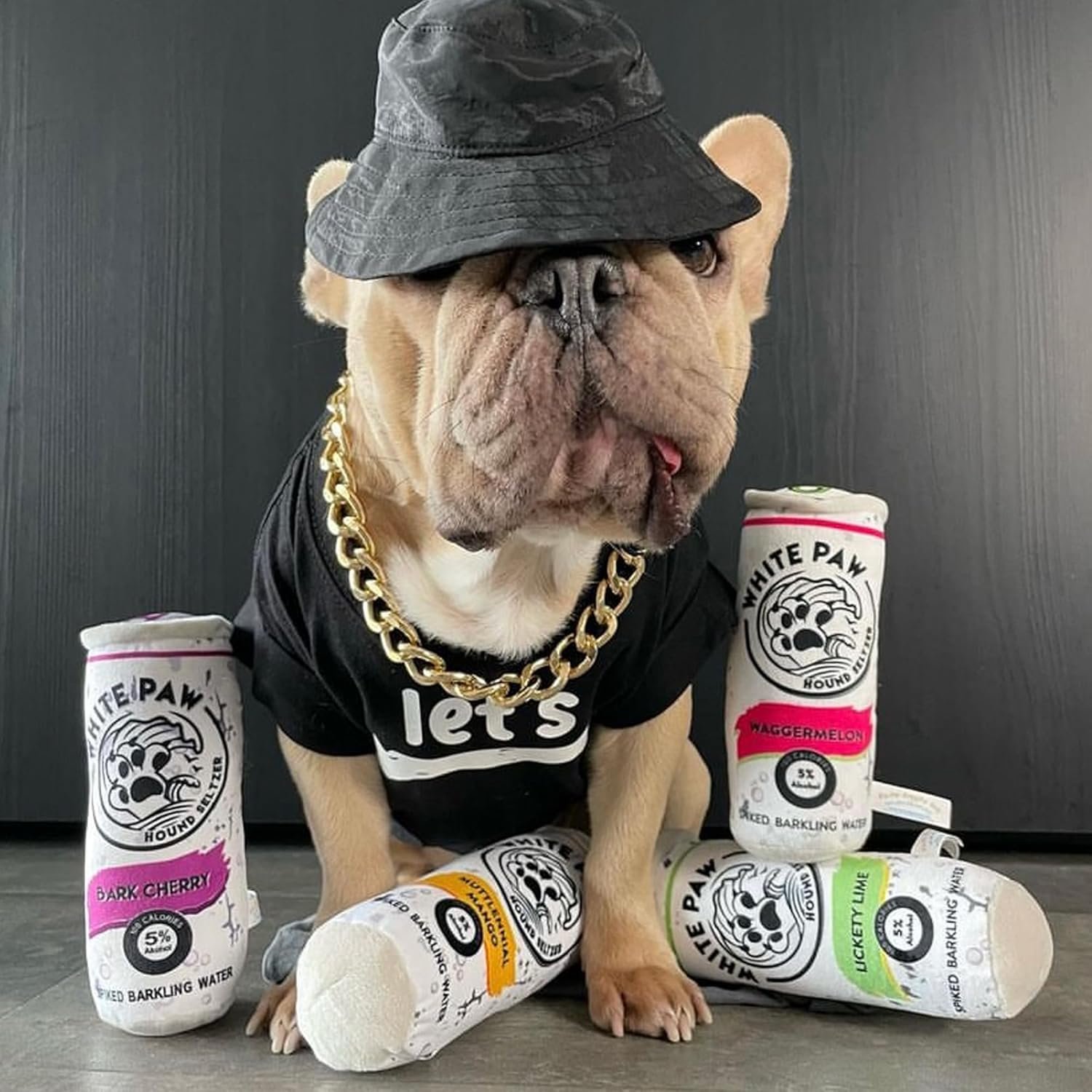 Haute Diggity Dog White Paw Muttlenial Mango, Plush Designer Dog Toys with Interactive Squeaker, Stimulating Pet Enrichment, Machine-Washable & Safe Materials for All Breeds, One Size - Image 7