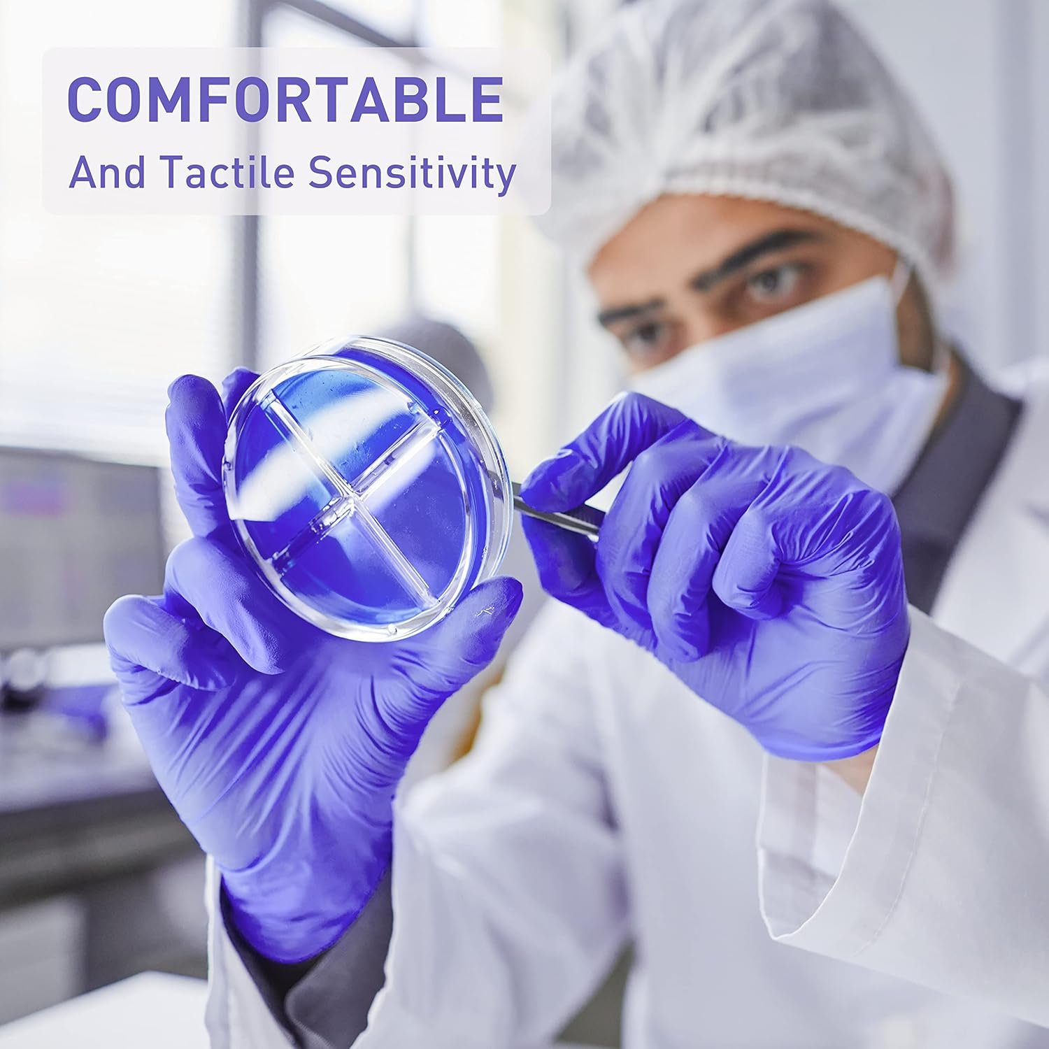 PEIPU Nitrile Gloves,Medical Exam Gloves,Disposable Cleaning Gloves,Powder Free, Latex Free,Non-Sterile Protective Gloves - Image 6