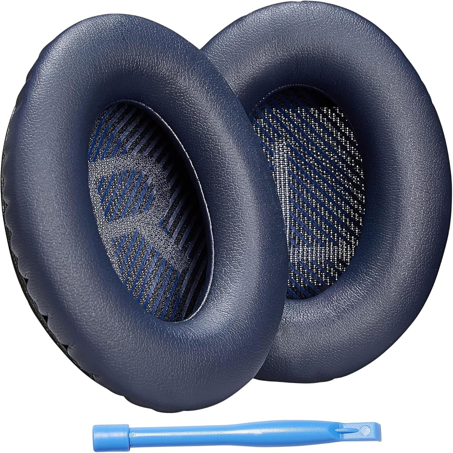 AHG QC35 Replacement Ear Pads / QC35 ii Ear Pads Cushion Blue Compatible with Bose QuietComfort 35 (QC35) / Bose QuietComfort 35 ii (QC35 ii) Headphones (Midnight Blue). Great Comfort + Durability - Image 2