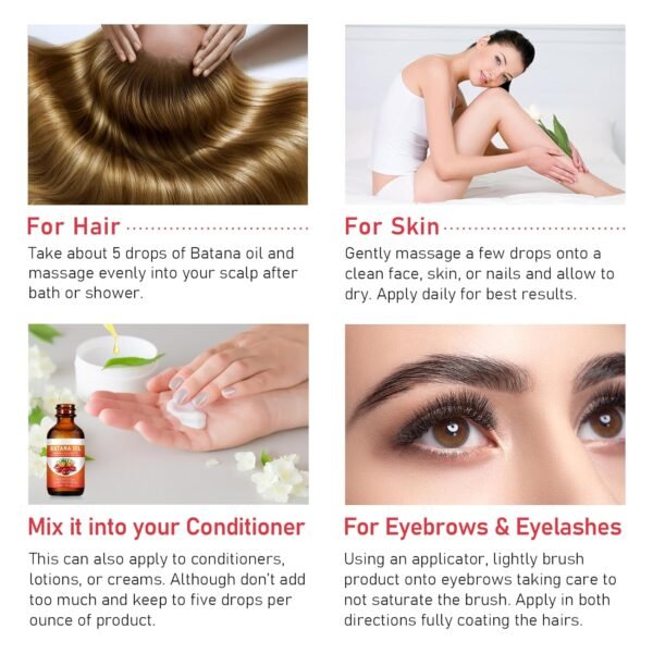 100 Percent Pure Batana Oil for Hair Growth - Raw Batana from Honduras - Natural, Organic - Advanced Essential Batana Oil - Moisturizes Hair & Scalp - Preimum Therapeutic Grade - 60ml, Orange - Image 7