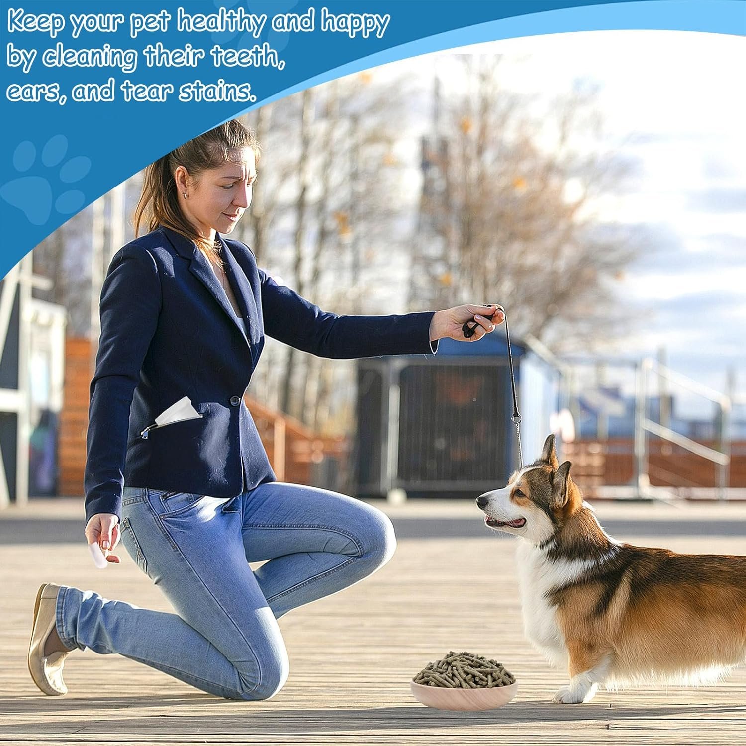 Dog Teeth Cleaning Wipes, 50pcs Dog Dental Ear Wipes Removing Tartar Buildup No-Rinse Dog Finger Toothbrush, Disposable Pet Dental Finger Wipes for Dogs Cat, Fit for Outdoor Home Travel - Image 7