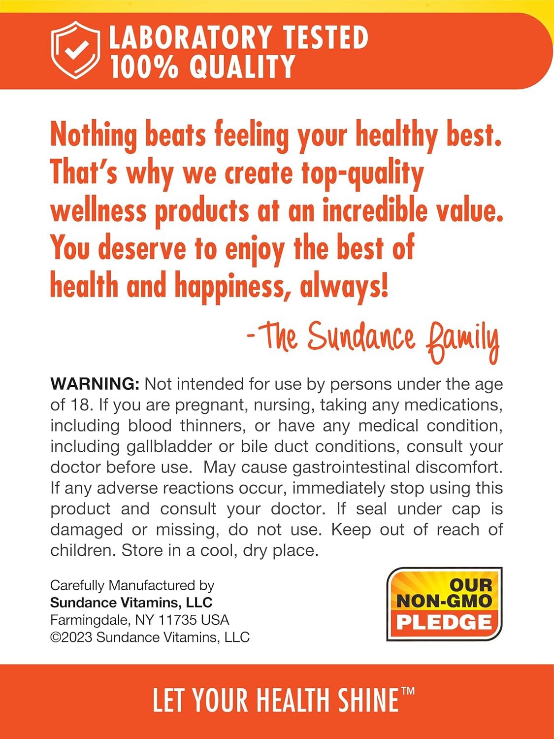 Sundance Glucosamine Chondroitin with MSM and Turmeric | 80 Caplets | Triple Strength Formula | Non-GMO and Gluten Free Supplement - Image 6