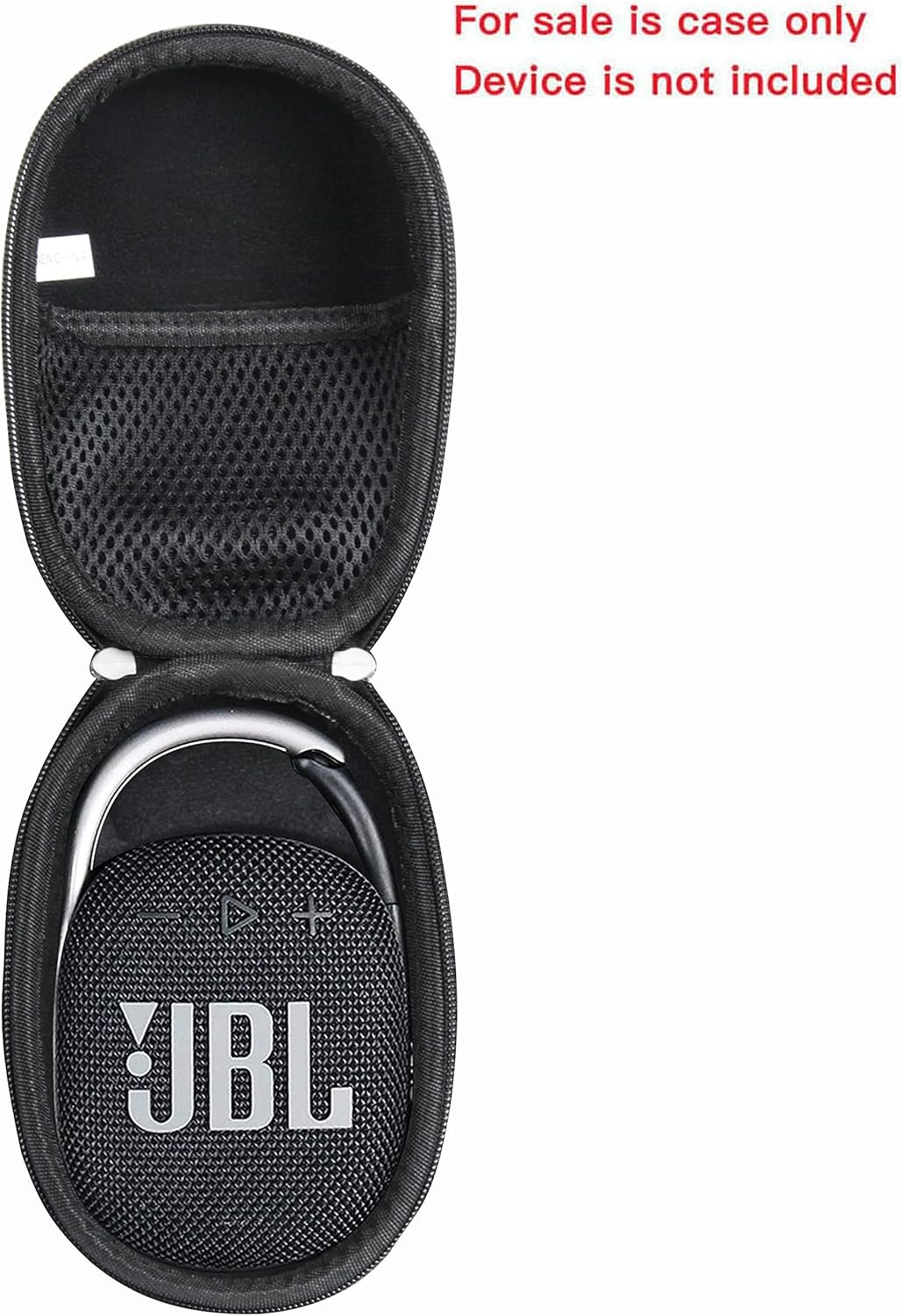 Anleo Hard Travel Case for JBL Clip 5 / Clip 4 - Portable Mini Bluetooth Speaker (Black) - Image 3