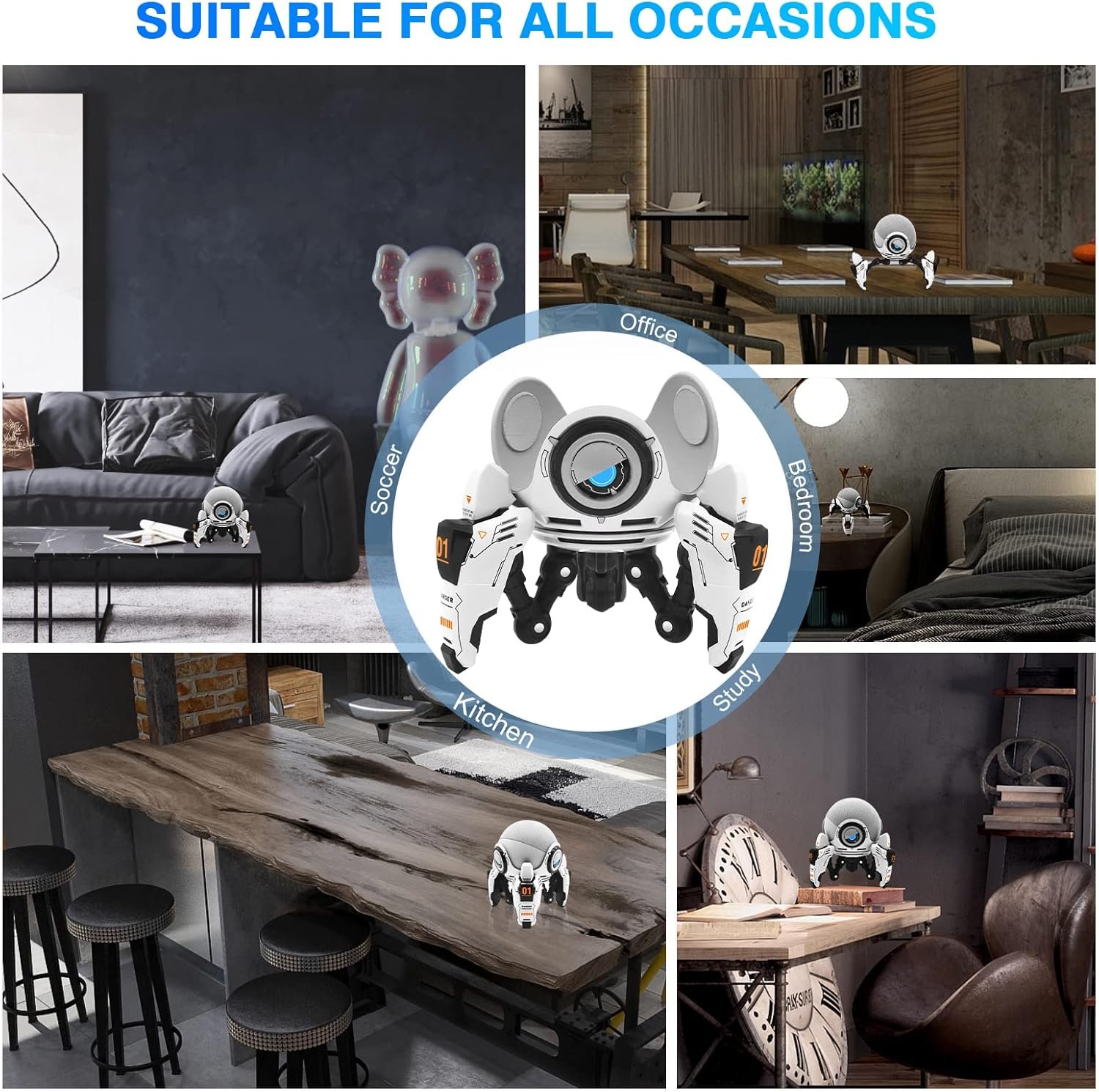 Echo Dot Stand, Homepod Mini Stands for Echo Dot 4th/5th Generation, Echo Dot Table Holder, Echo Dot Accessories, Space-Saving Alexa Dot 4th/5th Gen Desktop Speaker Stand Mount - Image 4