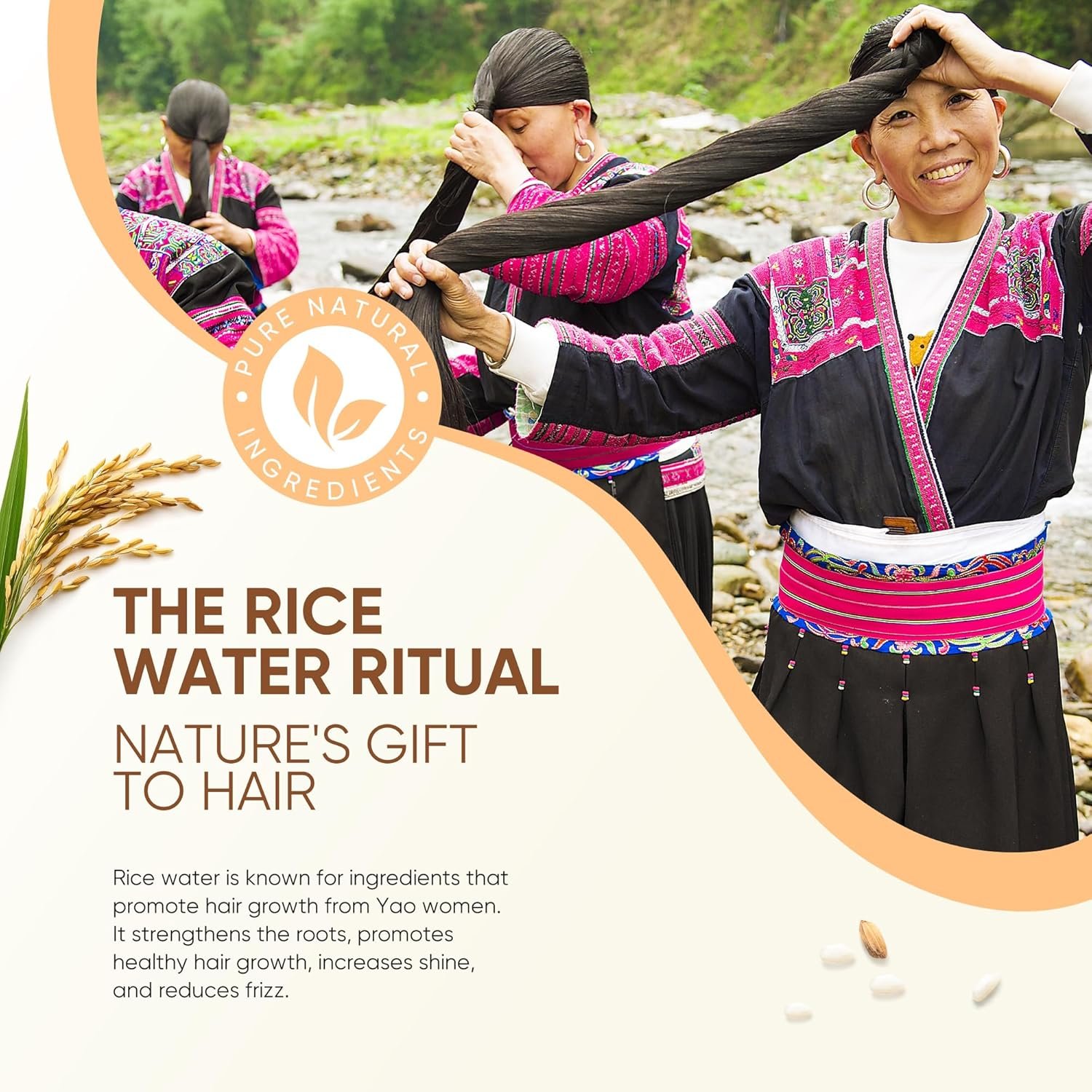 Rice Water Hair Growth Conditioner - Thickening Conditioner with Biotin for Hair Loss and Thinning Hair - Sulfate Free for Women and Men 10 Fl Oz (Pack of 1) - Image 9