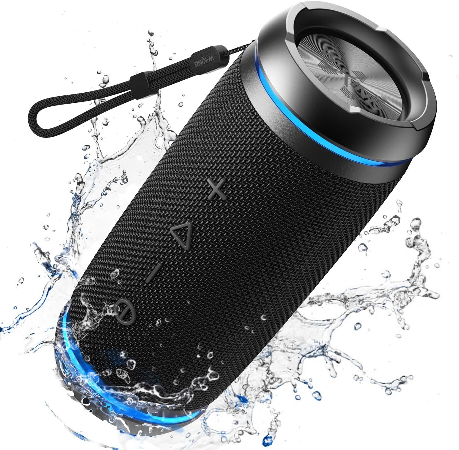 W-KING Portable Bluetooth Speaker Wireless, 36W Deep Bass, 360° Stereo Sound, IPX6 Waterproof, 24H, BT 5.4, Stereo Pairing, EQ, Small Loud Speakers for Outdoor, Party, Golf, Travel, Home, Beach,Shower - Image 2