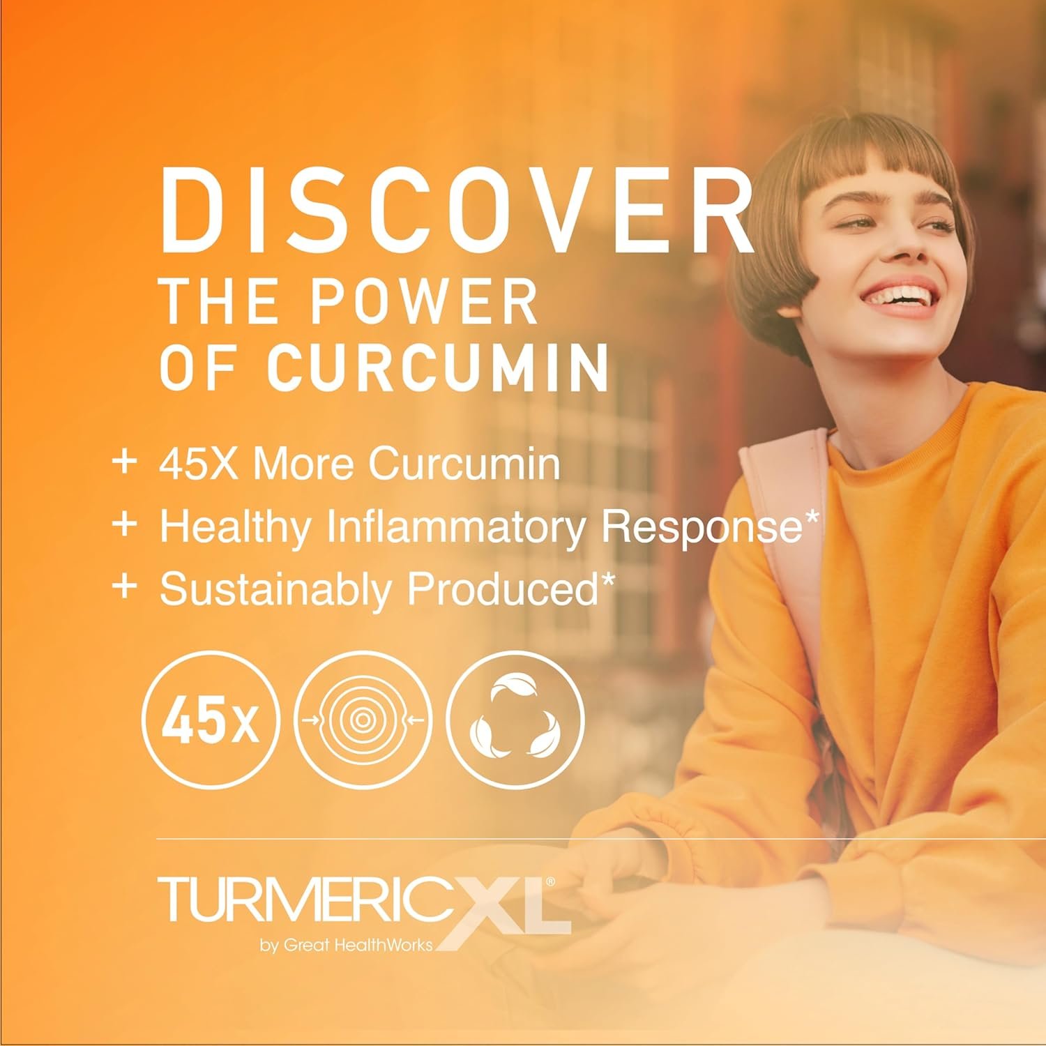 TurmericXL Natural Joint Support & Healthy Inflammatory Response Supplement - 250mg Turmeric Extract Delivers 45x More Curcumin - High Absorption, Gluten-Free – 30 Veggie Capsules - Image 3