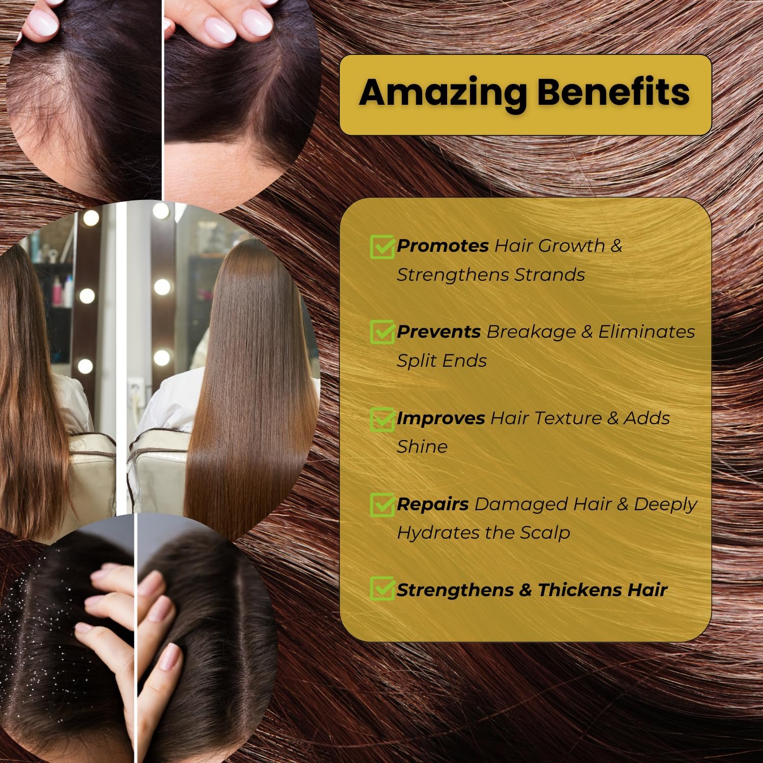 Rosemary Oil for Hair Growth, Organic Hair Growth Rosemary Oil, Cold Pressed, Infused with Mint, Biotin, Argan, Jojoba, Tea Tree, Rosehip, Marula Oils & Vitamin E, 2 oz - Image 9