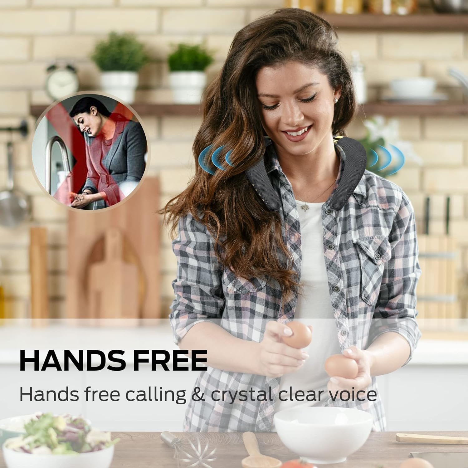 Monster Boomerang Neckband Bluetooth Speaker, Neck Wireless Wearable Speaker with 12H Playtime, True 3D Stereo Sound, Portable Soundwear, IPX7 Waterproof, for Home Sport Outdoor - Image 8