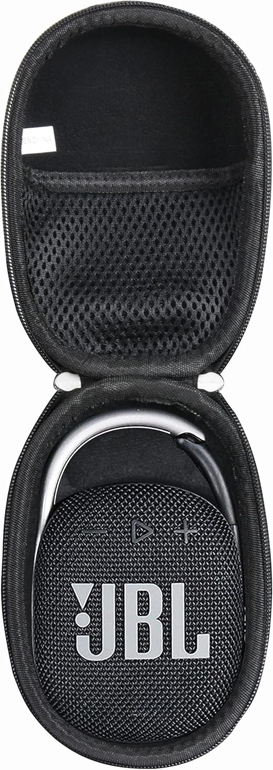 Anleo Hard Travel Case for JBL Clip 5 / Clip 4 - Portable Mini Bluetooth Speaker (Black) - Image 2