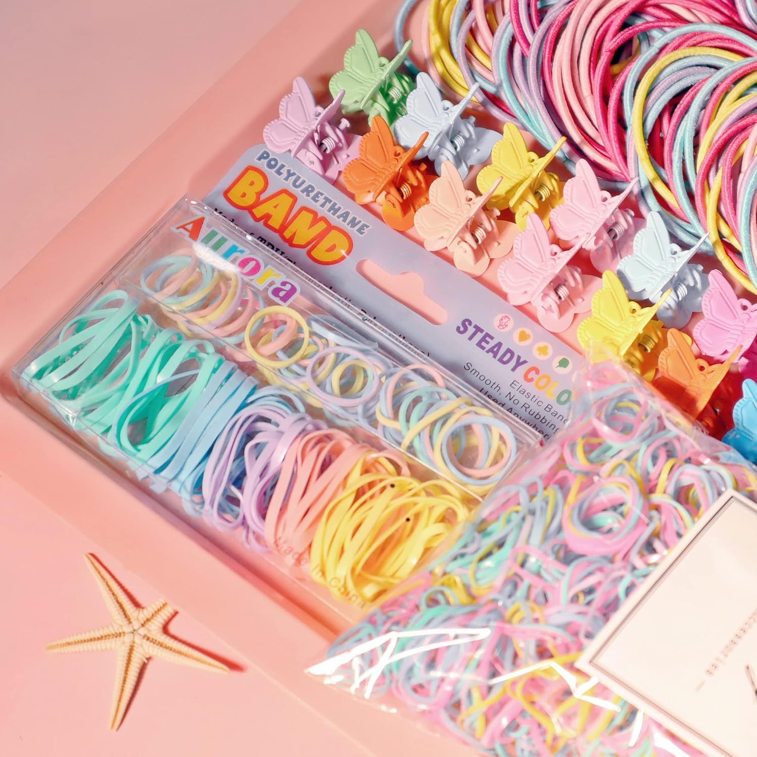 YANRONG Multicolor Hair Ties For Women Girls,Elastic Ponytail Holders Rubber Band For Thick Hair & Thin Hair Fashion Hair Accessories Set(2335PCS) - Image 6