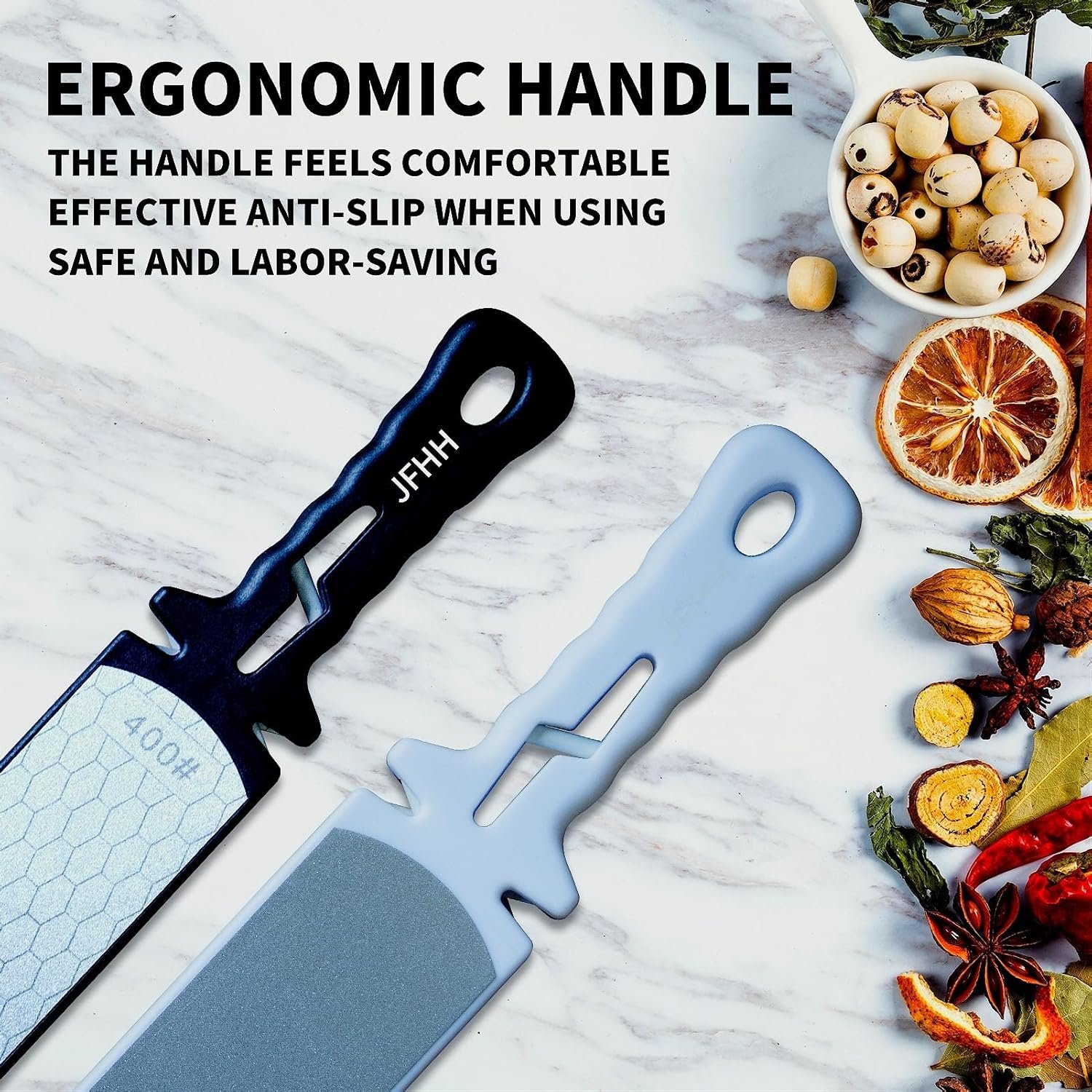 Sharpening Stone 5-in-1 Sharpening Plate- Dual-Sided Design for Sharpening Chef's Knives, Paring Knives, and Scissors - Professional Kitchen Utensil to Effortlessly Hone Razor-Sharp Blades - Image 7