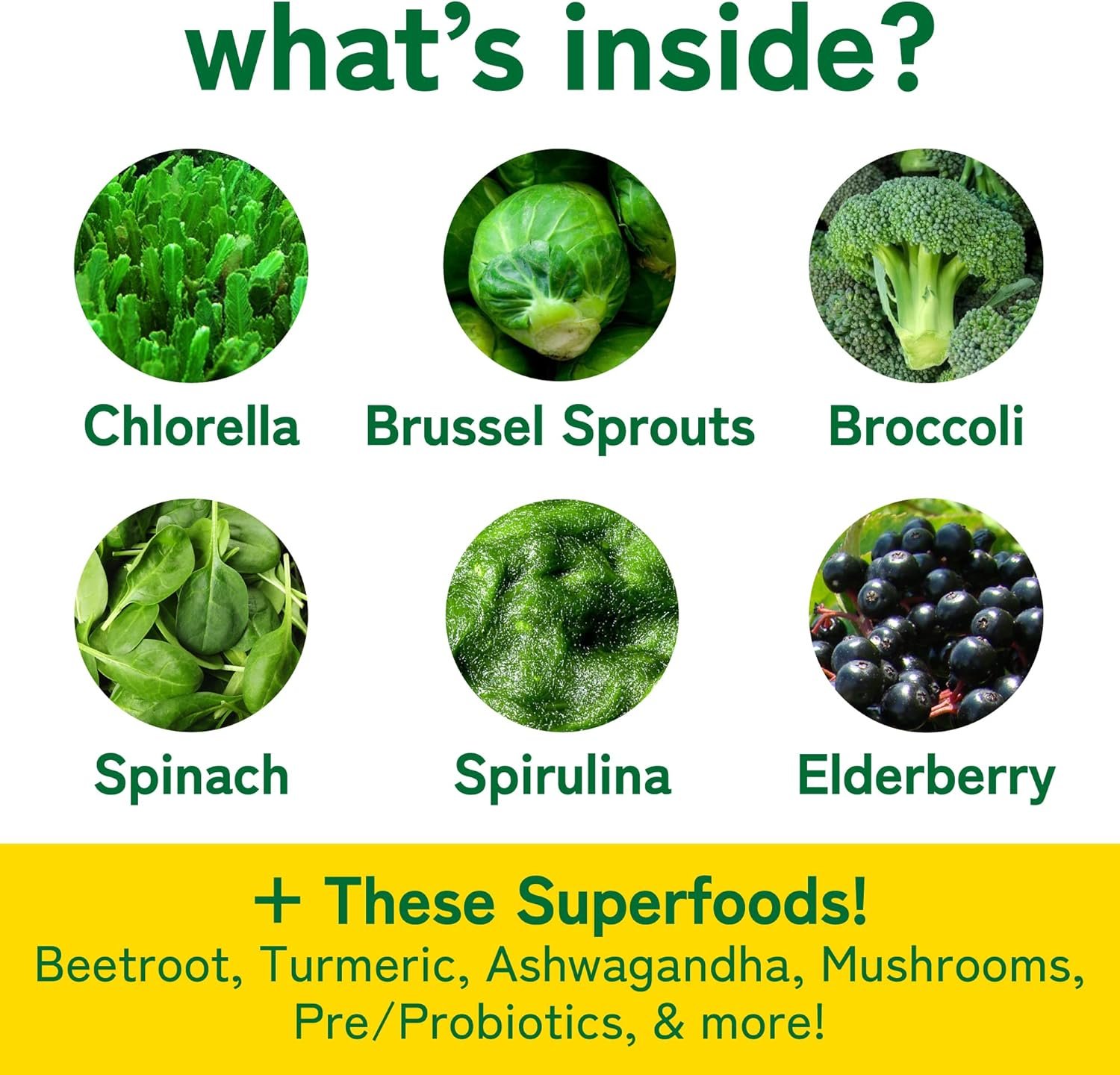 Daily Super Greens Gummies to Boost Energy | with Moringa, Spirulina, Chlorella, Veggies & More | Includes 8 Blends | for Women and Men | Vegan, Non-GMO Supplement | 60 Count - Image 5