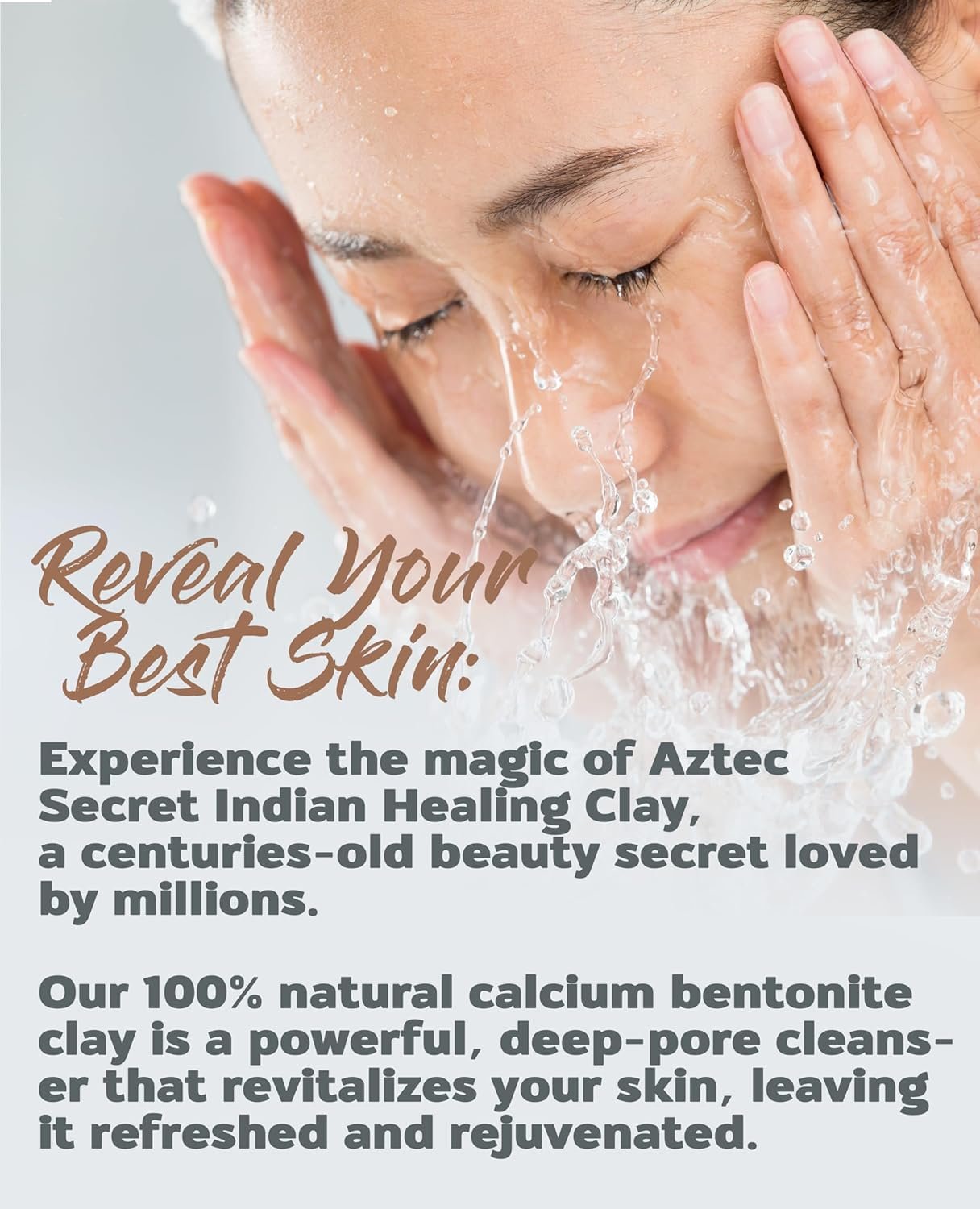 Aztec Secret – Indian Healing Clay 1 lb – Deep Pore Cleansing Facial & Body Mask – The Original 100% Natural Calcium Bentonite Clay – New Version 2 - Image 4