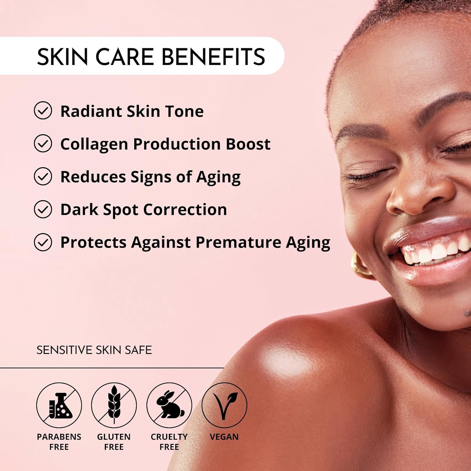 MAELOVE Vitamin C Serum, Glow Maker with Vitamins C, E, Ferulic & Hyaluronic Acid, Unscented, Award-Winning Brightening and Hydrating Facial Serum, 1.0 fl oz - Image 4