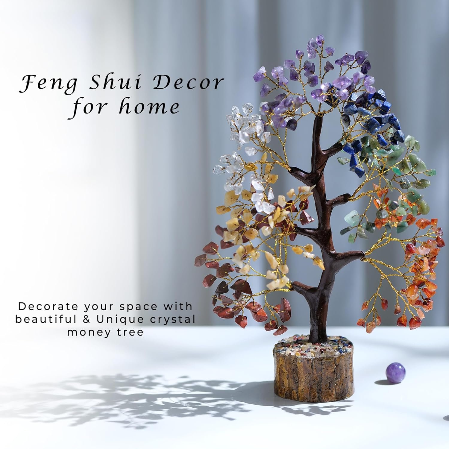 Chakra Tree of Life, Crystals, Gifts for Women, Crystal Tree, Energy Stones and Crystals, Money Tree, 7 Chakras Stones Healing Crystals, Crystals and Healing Stones, Crystal Tree for Positive Energy - Image 3