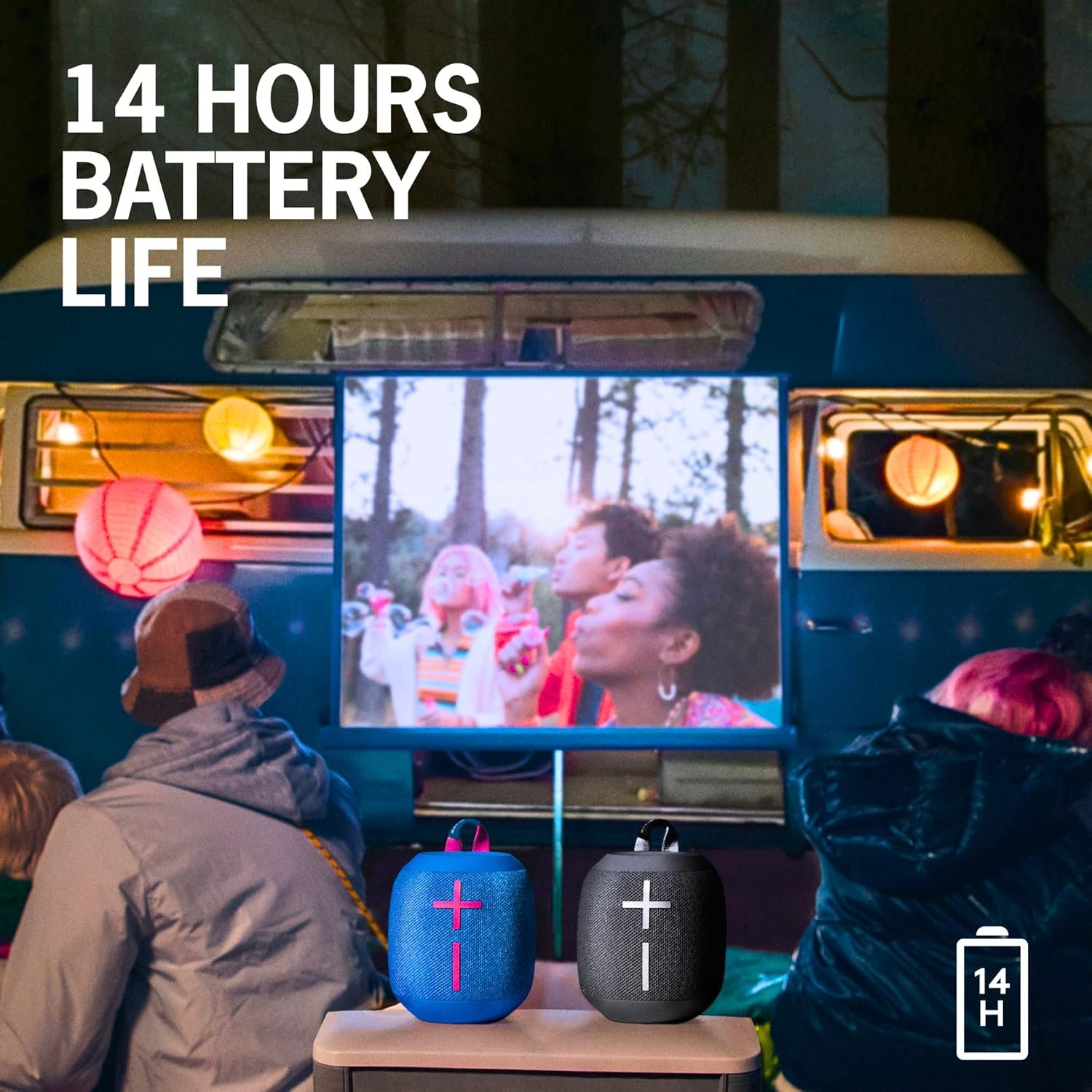 Ultimate Ears WONDERBOOM 3, Small Portable Wireless Bluetooth Speaker, Big Bass 360-Degree Sound for Outdoors, Waterproof, Dustproof IP67, Floatable, 131 ft Range - Joyous Brights Grey - Image 4