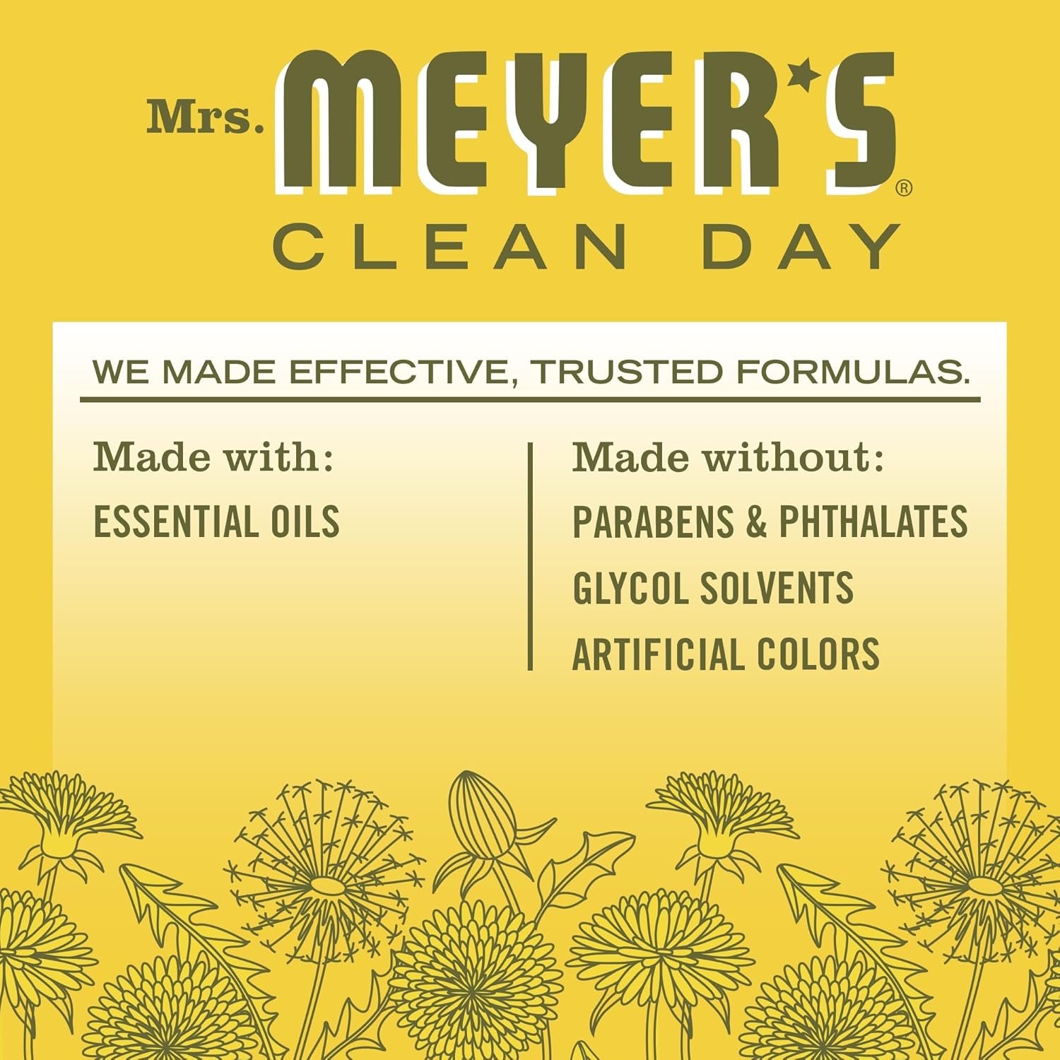 MRS. MEYER'S CLEAN DAY Multi-Surface Cleaner 2 Pack Variety, Dandelion, Fresh Cut Grass, 16 OZ Each, 1 CT - Image 7