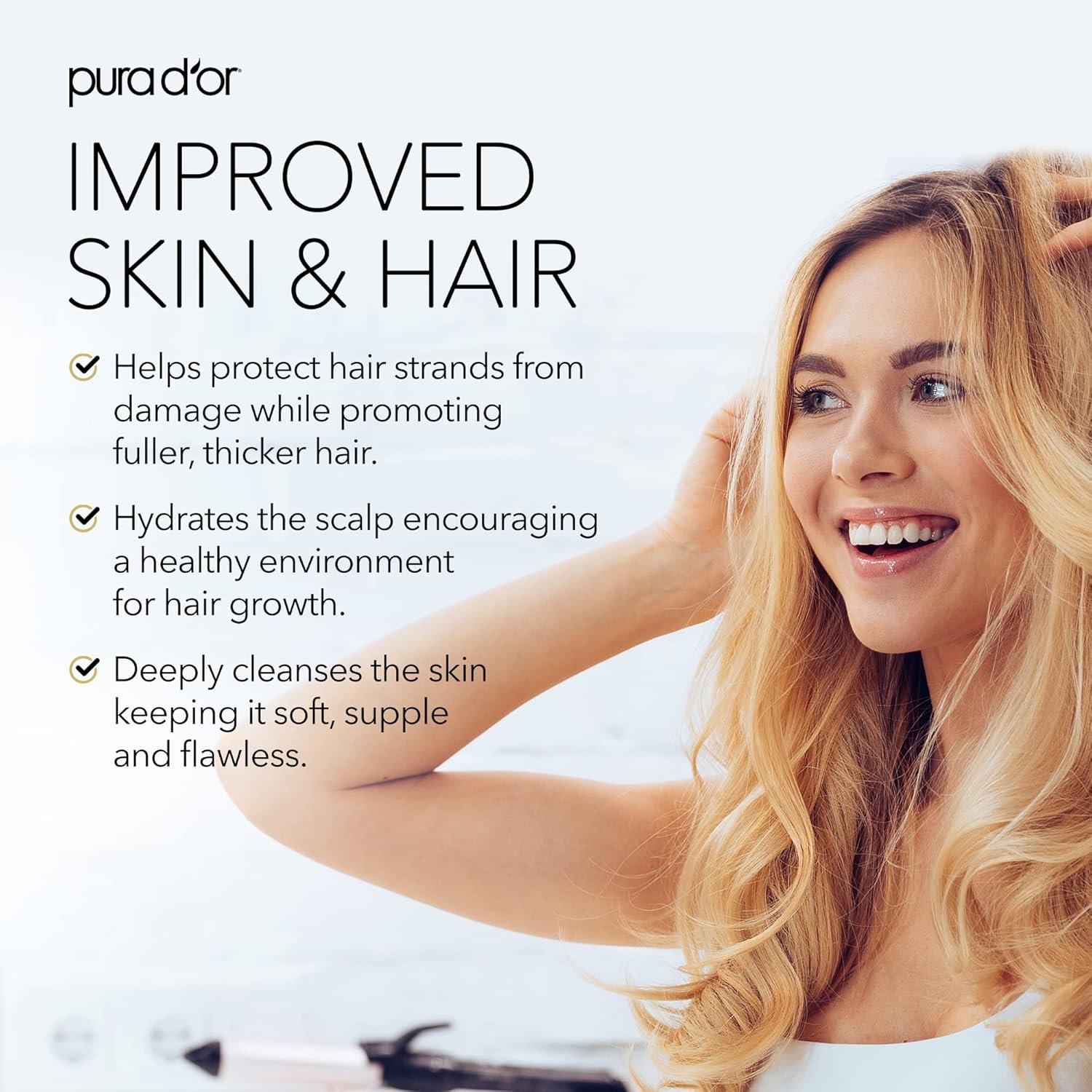 PURA D'OR Organic Jamaican Black Castor Oil, Natural Smoky Scent - Image 4