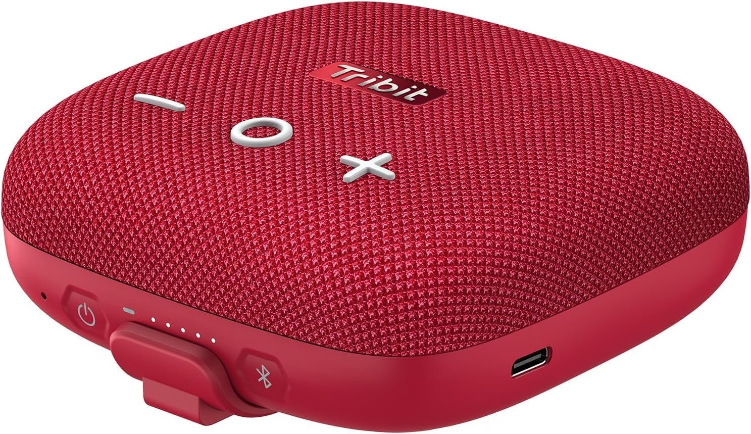 Tribit StormBox Micro 2 Portable Bluetooth Speaker, Bluetooth 5.3 Speakers with XBass, IP67 Waterproof, 12H Playtime Long Battery Powerbank for Outdoor Camping Biking (Red) - Image 2