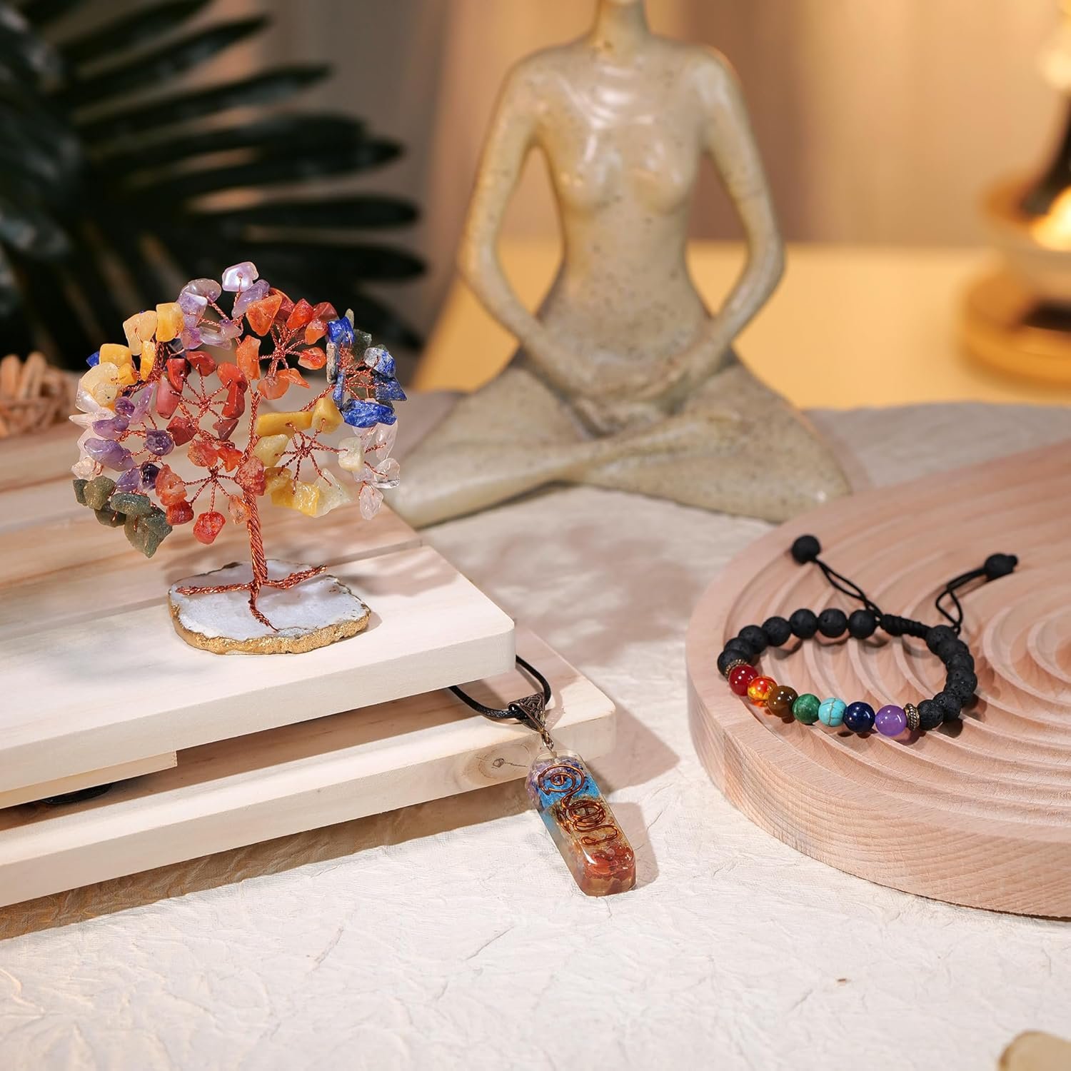 Chakra Tree of Life, Crystals, Gifts for Women, Crystal Tree, Energy Stones and Crystals, Money Tree, 7 Chakras Stones Healing Crystals, Crystals and Healing Stones, Crystal Tree for Positive Energy - Image 4