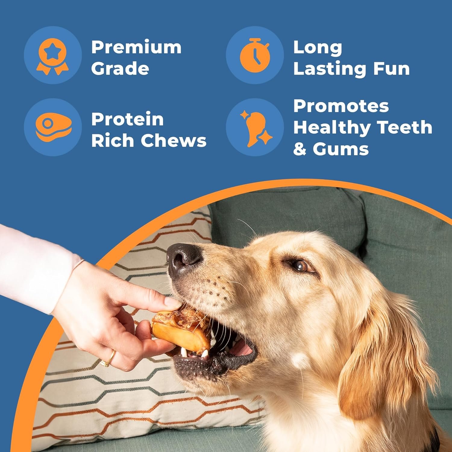 USA Cow Knee Caps for Dogs | 100% Natural Beef Knee Caps for Dogs, Beef Bones for Dogs, Dog Knee Cap Bones for Pets, Meaty Dog Bones Large, Medium and Small Dogs - Image 5