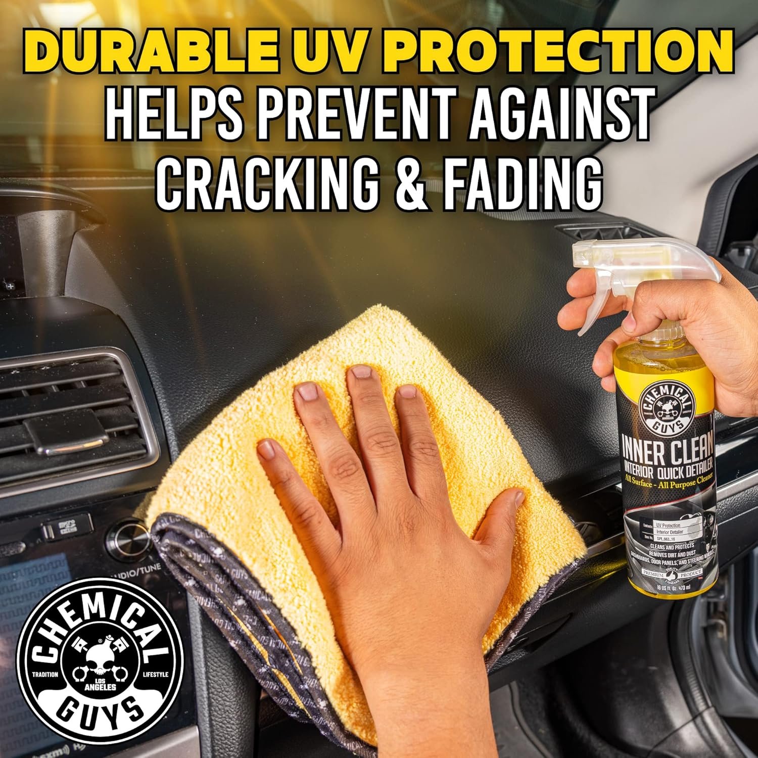 Chemical Guys SPI_663 InnerClean Interior Quick Detailer and Protectant, 1 Gal - Image 8