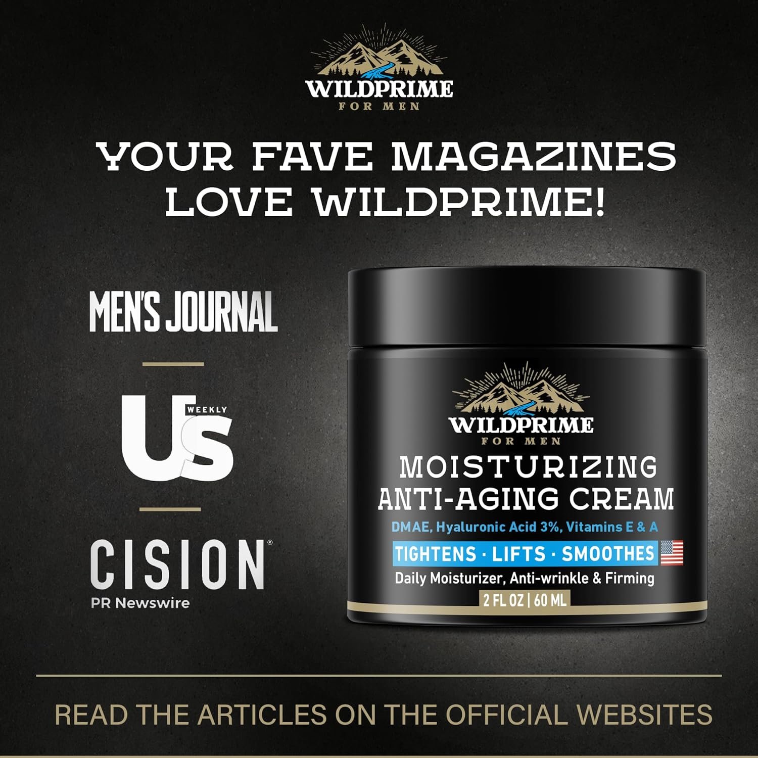 Men's Face Moisturizer Cream - Anti Aging & Wrinkle - Made in USA - Collagen, Hyaluronic Acid, Vitamins E & A, Avocado Oil - After Shave Lotion - Age Facial Skin Care, Day & Night Moisturizing, 2 oz - Image 6