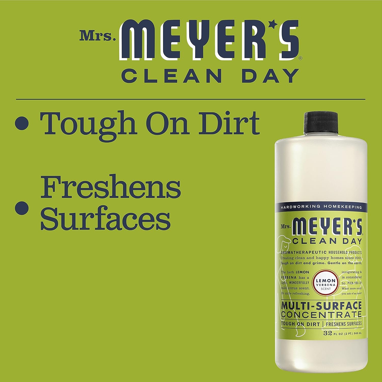 Mrs. Meyers 2399443 Mrs. Meyer's Clean Day Multi-Surface Concentrate Lemon Verbena - Image 4