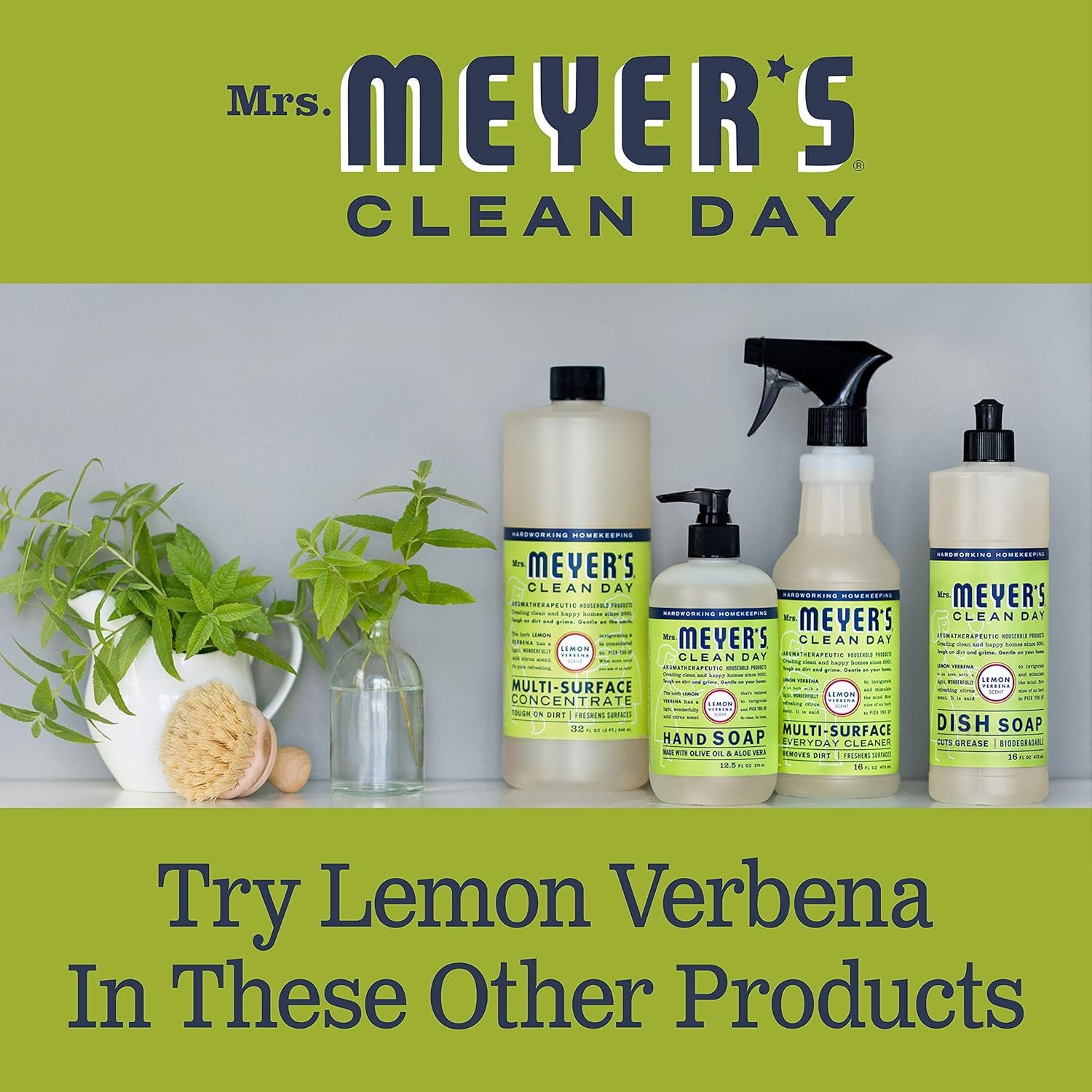 Mrs. Meyers 2399443 Mrs. Meyer's Clean Day Multi-Surface Concentrate Lemon Verbena - Image 10