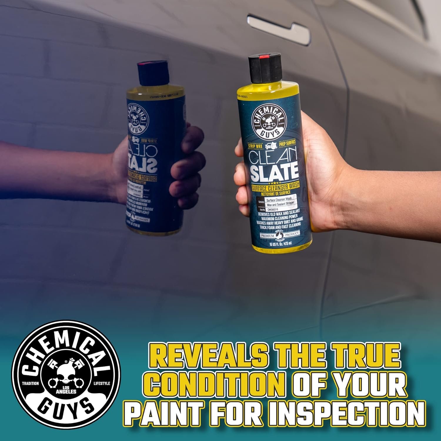 Chemical Guys CWS80316 Clean Slate Deep Surface Cleaning Car Wash Soap (Removes Old Car Waxes, Glazes & Sealants for Superior Surface Prep), 16 fl oz, Citrus Scent - Image 11