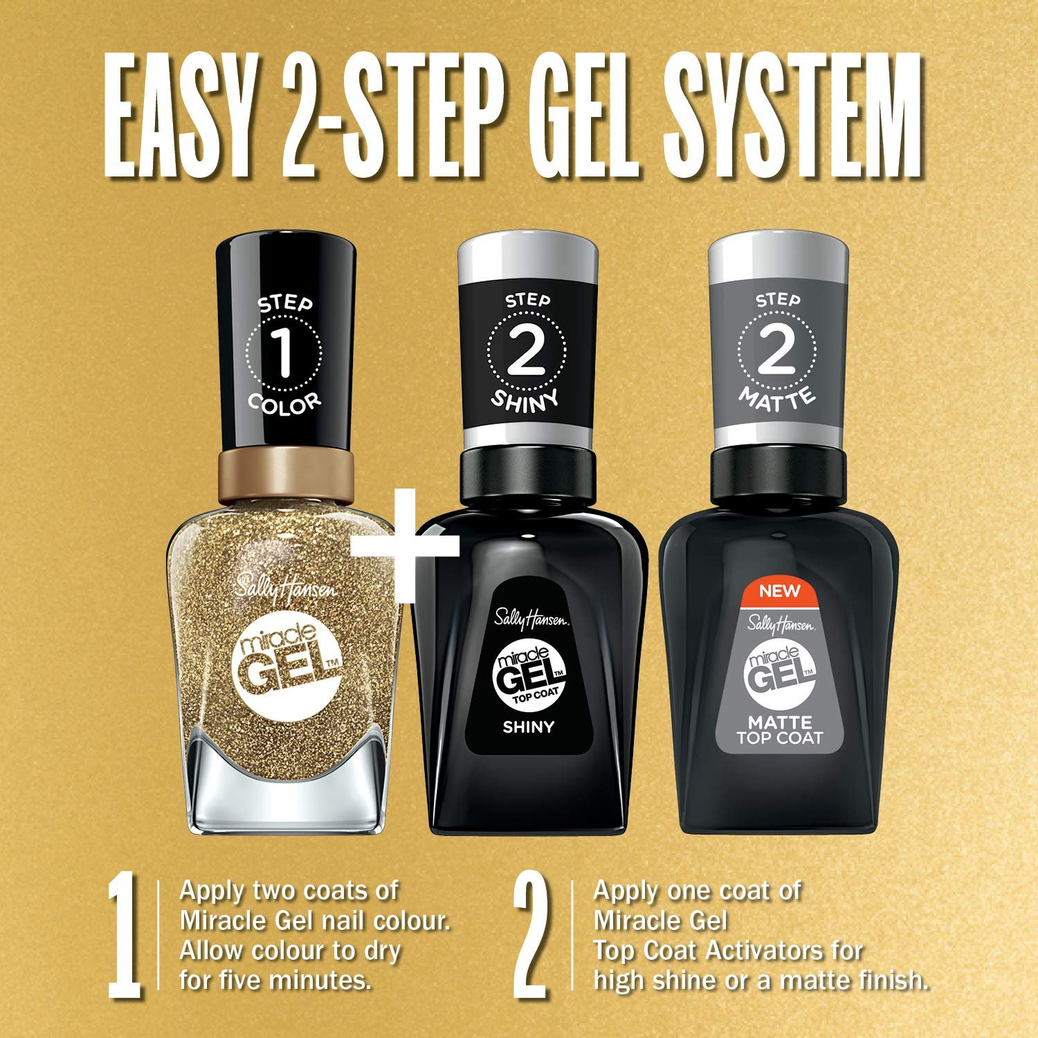 Sally Hansen - Miracle Gel Nail Color, Metallics - Limited Edition - Image 5