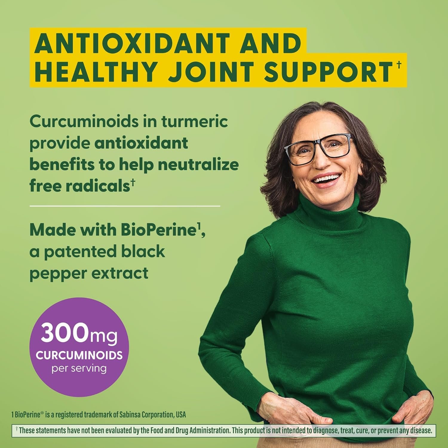 MegaFood Turmeric Curcumin Extra Strength - Joint Support Supplement - Turmeric Curcumin with Black Pepper & Boswellia Extract - Vegan - Made Without 9 Food Allergens - 60 Tabs (30 Servings) - Image 5